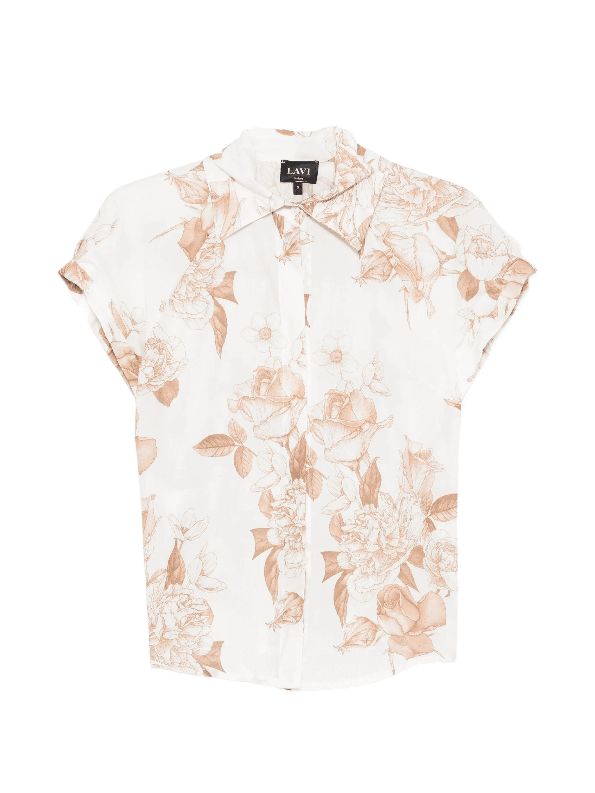 Furore floral-print short-sleeve blouse - Image 1