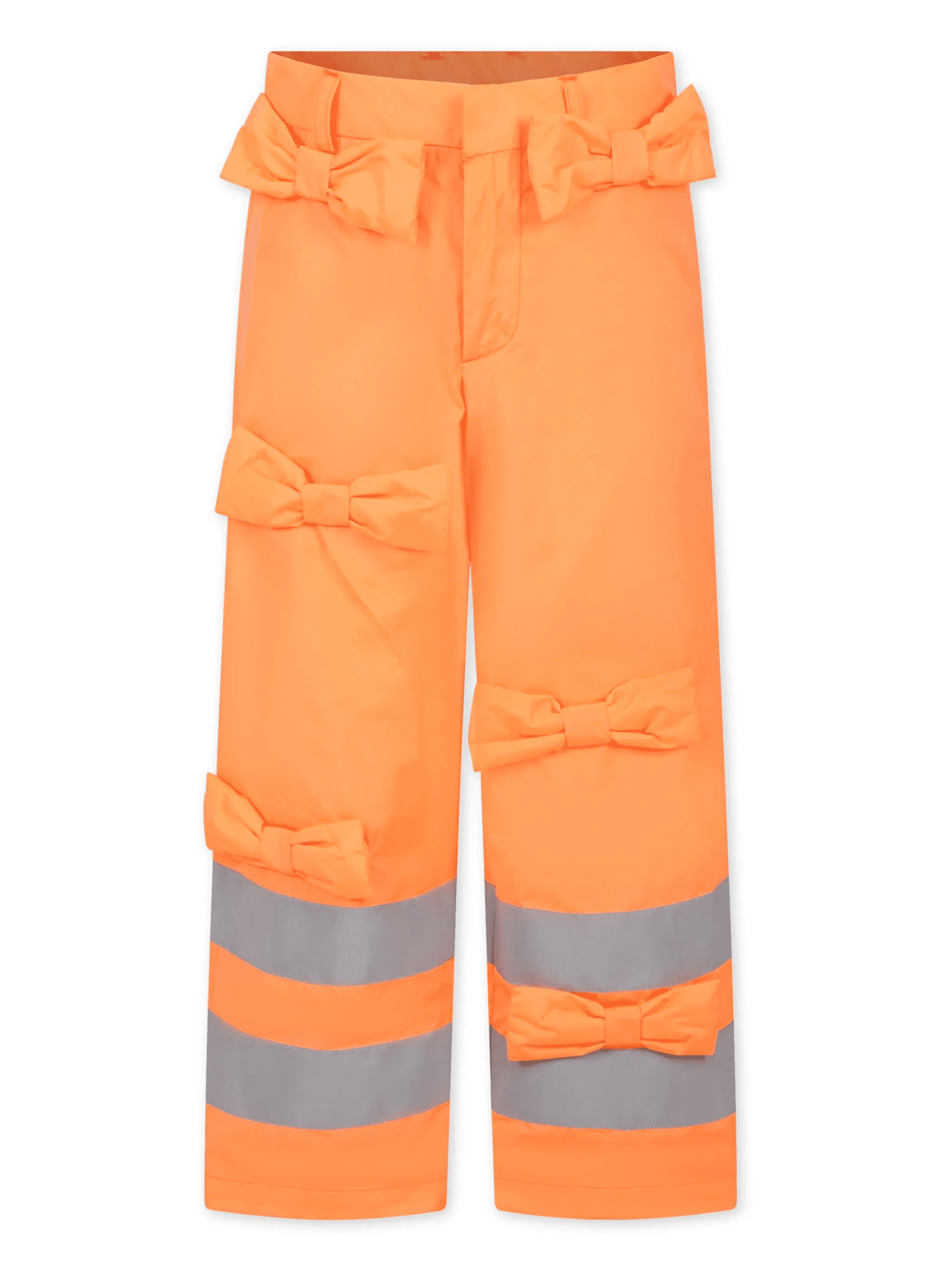 bow-embellished straight-leg trousers - Image 1