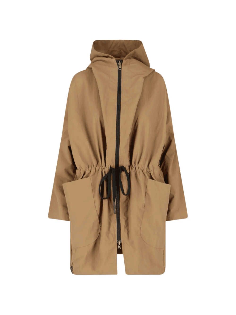 drawstring hooded parka - Image 1
