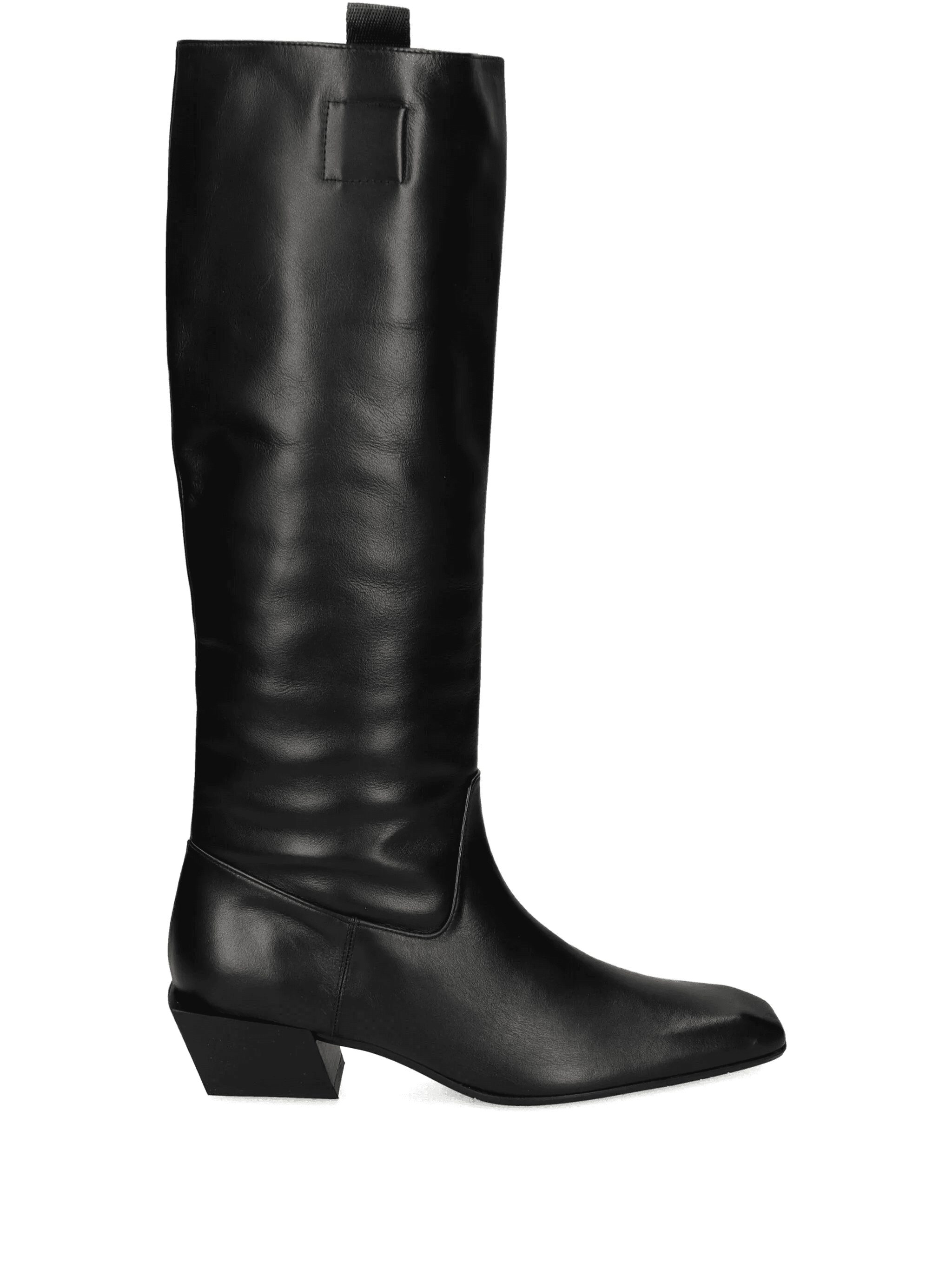 knee-high square-toe boots - Image 1