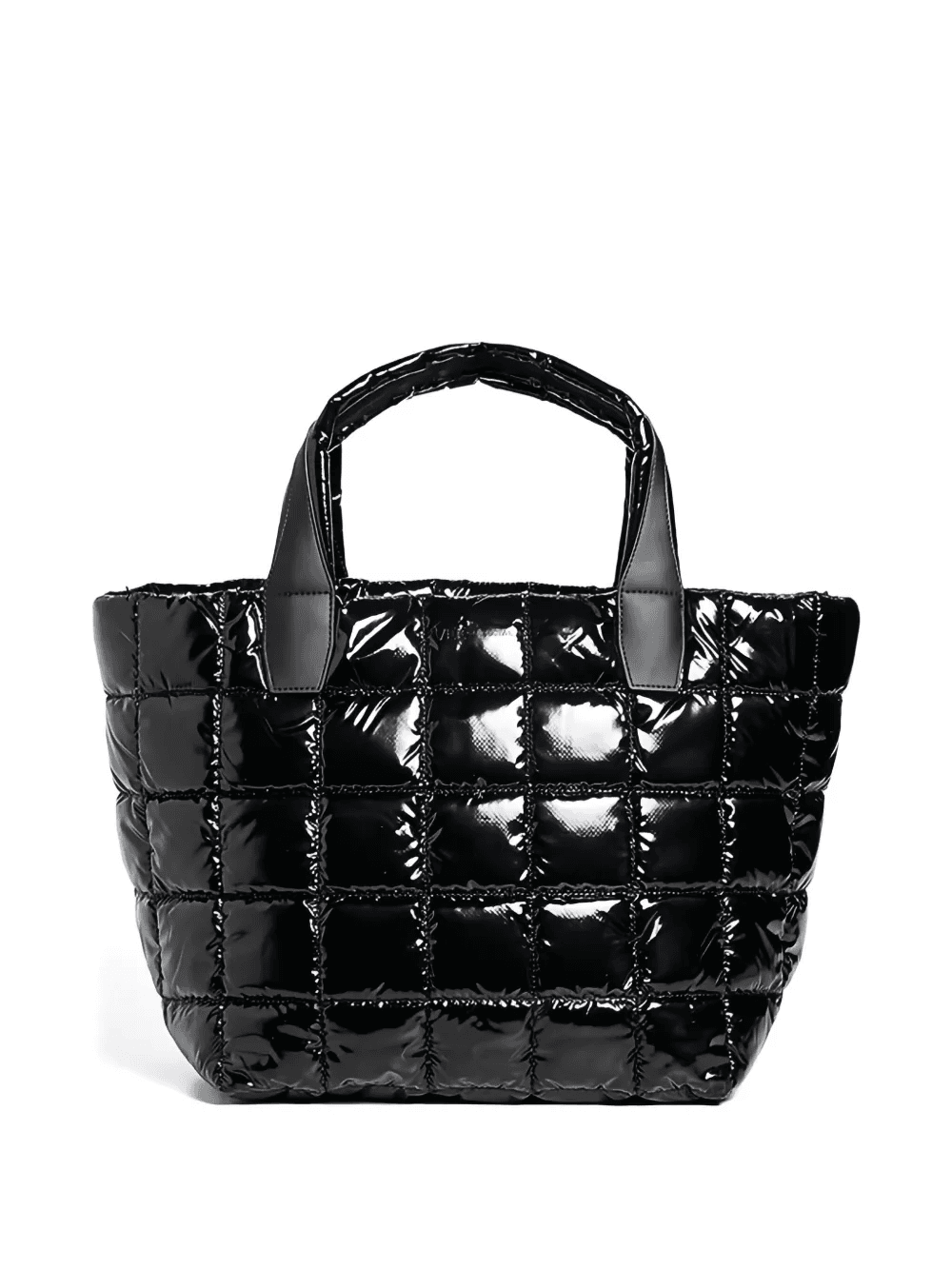 artificial-leather quilted tote bag - Image 1