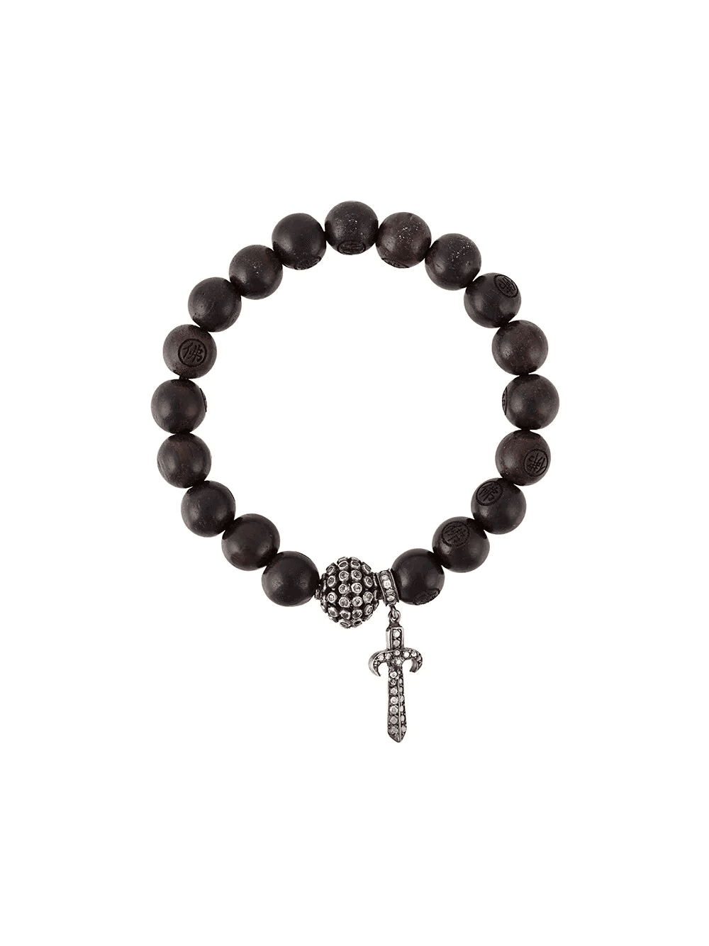 bead sapphire and diamond charm bracelet - Image 1