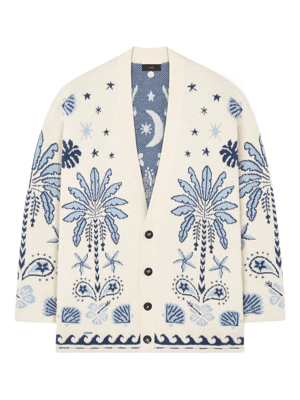 Echoes of the Island palm-tree cardigan - Image 1