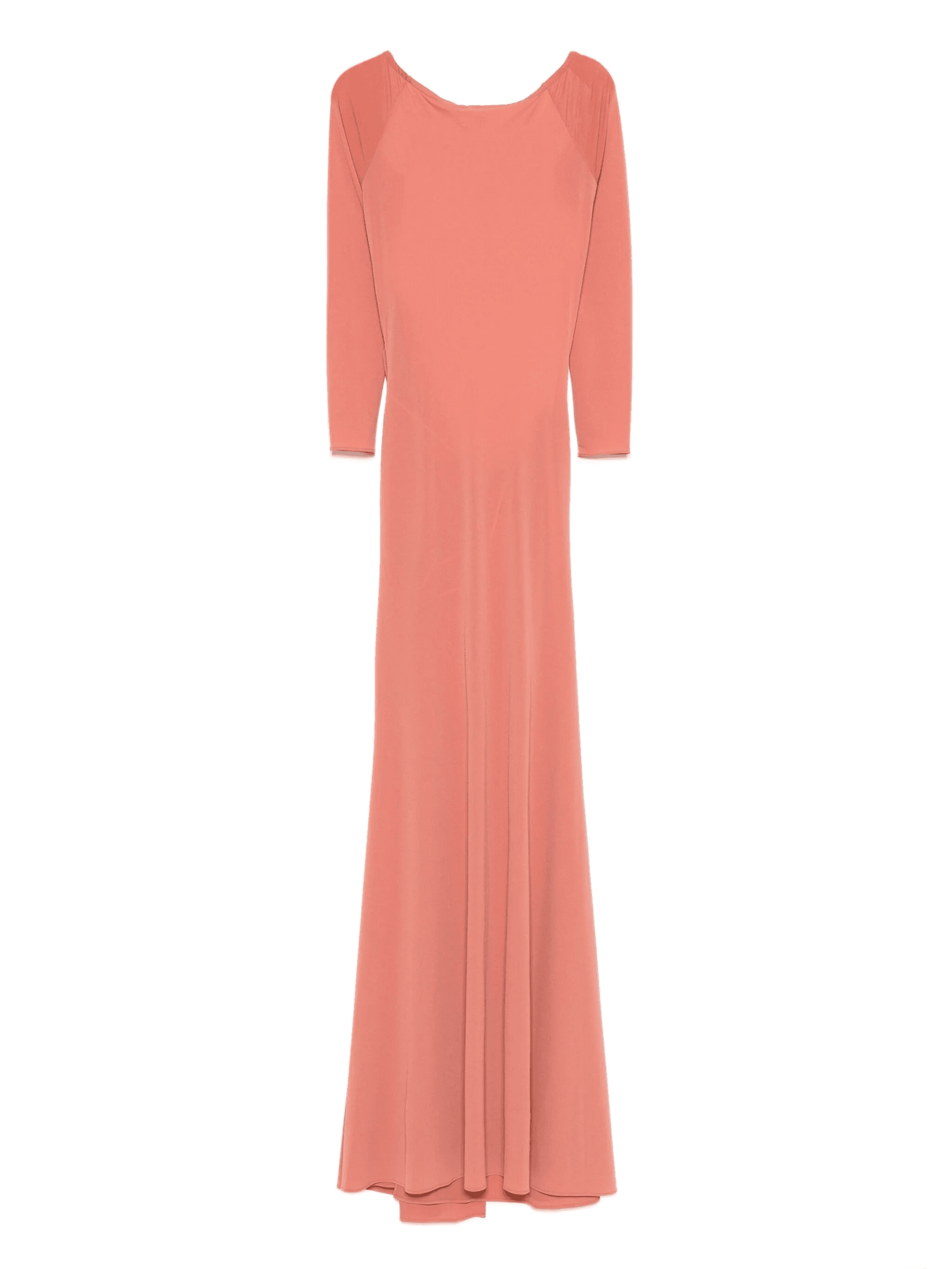 open-back long-sleeve maxi dress - Image 1