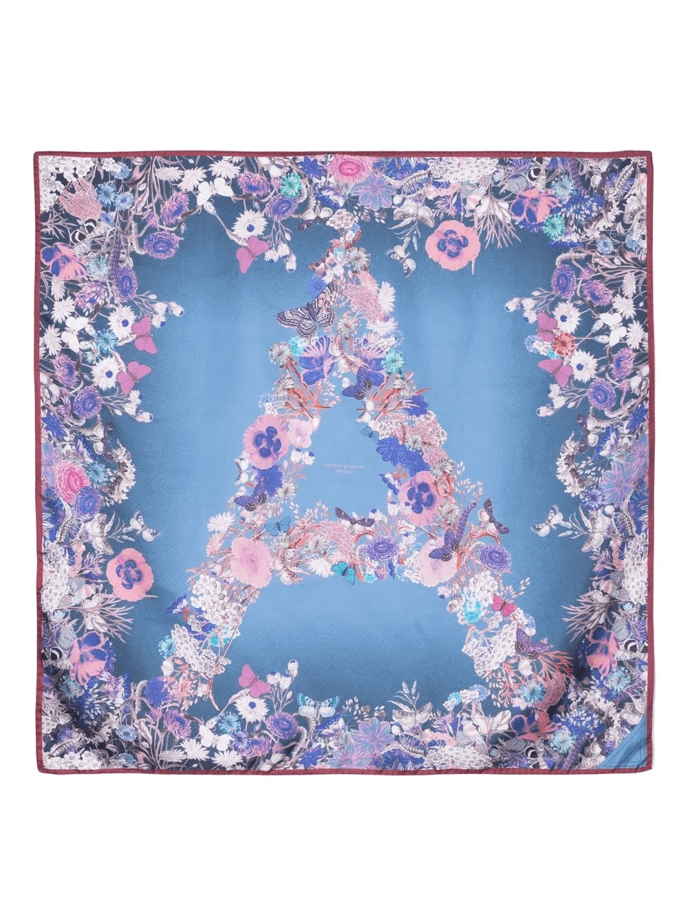 floral-print silk scarf - Image 1
