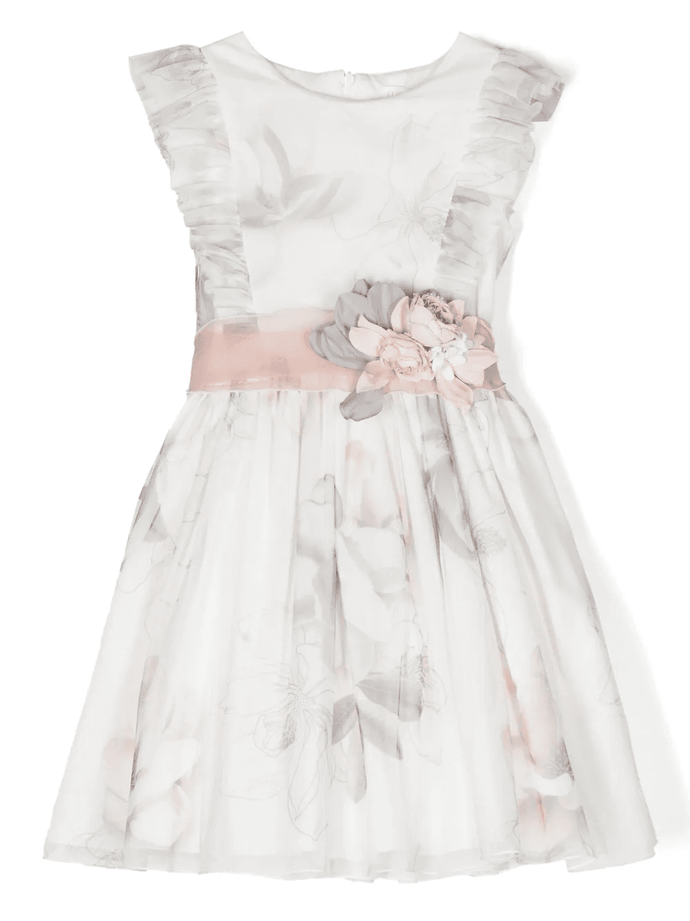 floral-print tulle dress - Image 1