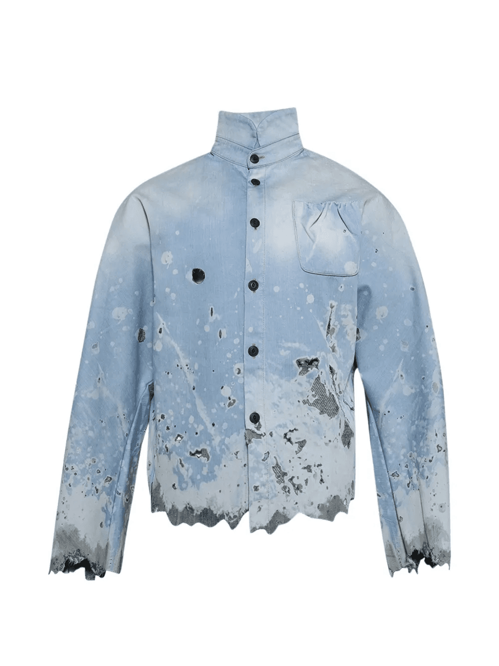 Metas-Braxas pocket distressed shirt - Image 1