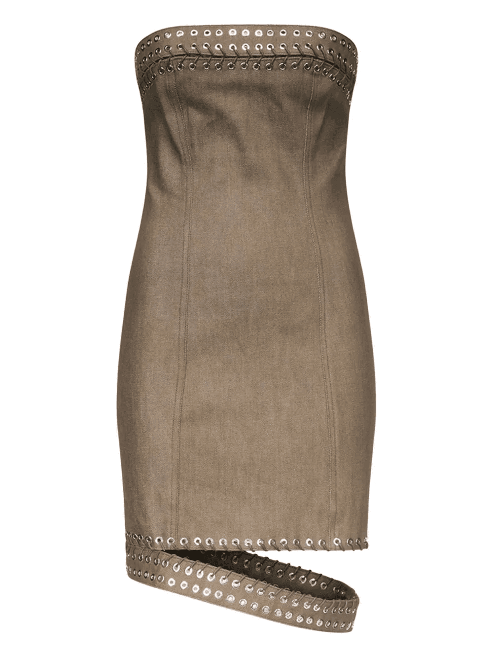 eyelet-detailing mini dress - Image 1