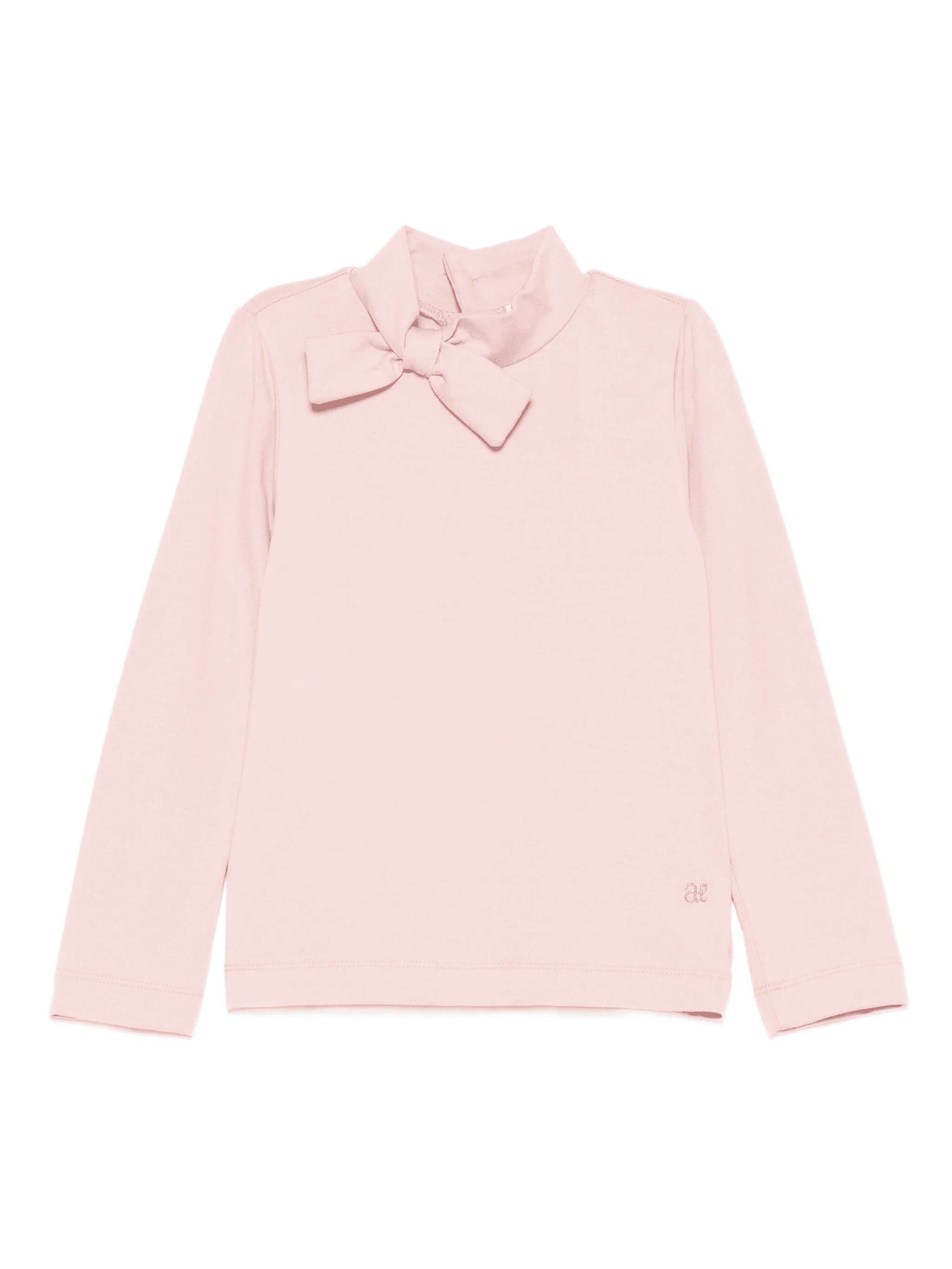 bow-neck long-sleeve top - Image 1
