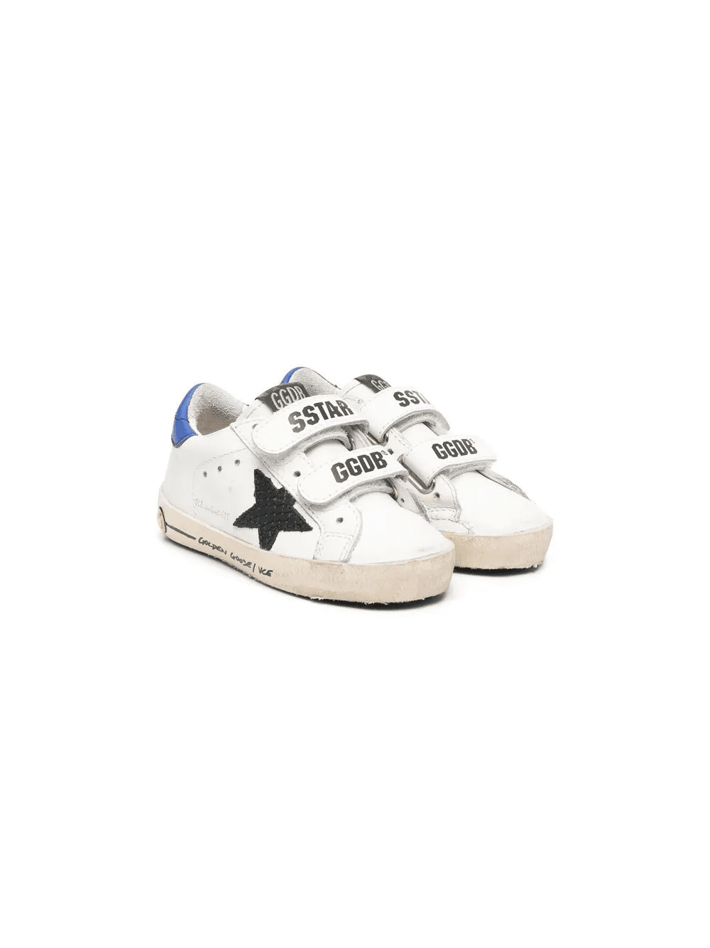 logo-print leather sneakers - Image 1