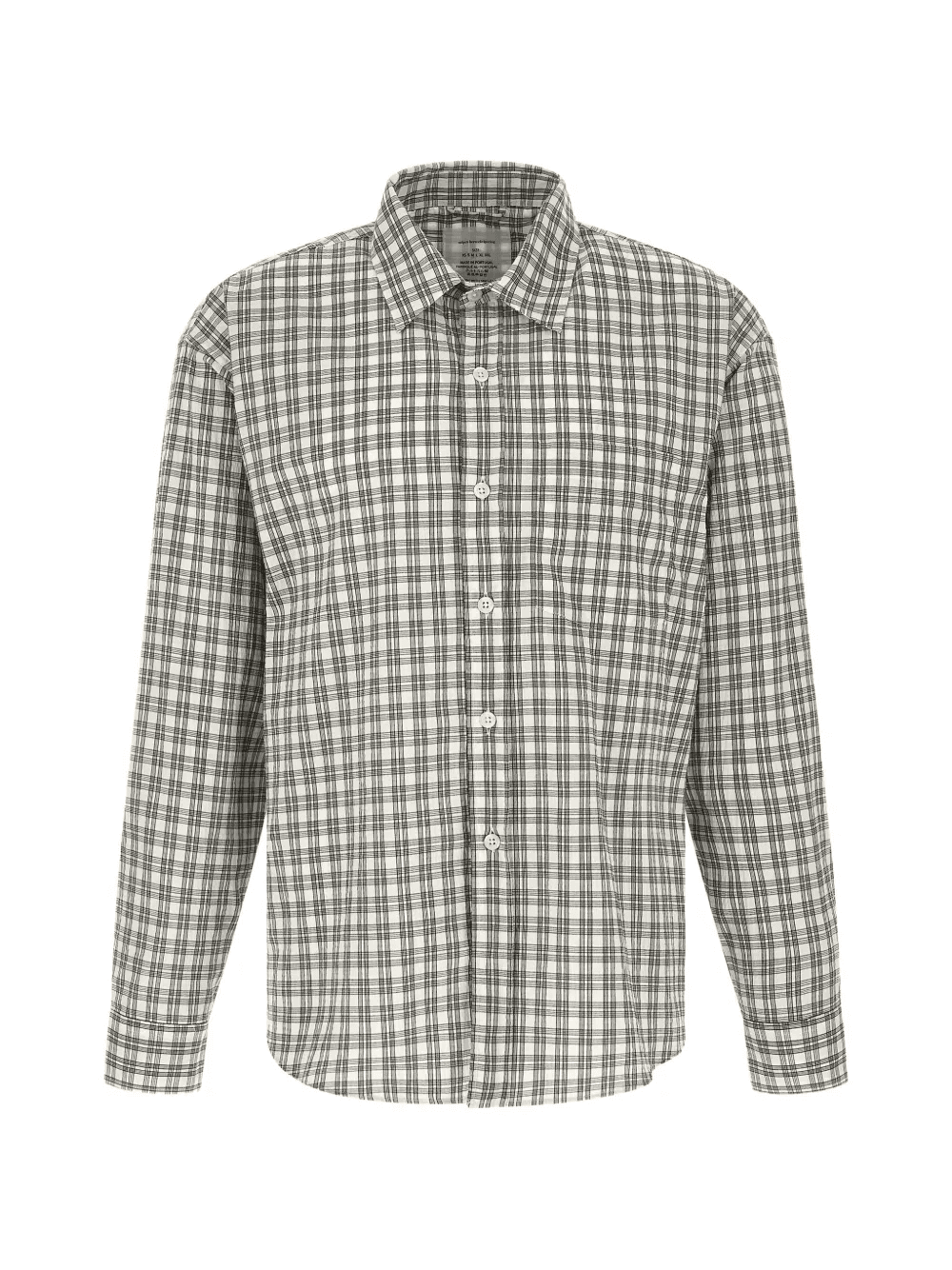 check-print long-sleeve shirt - Image 1