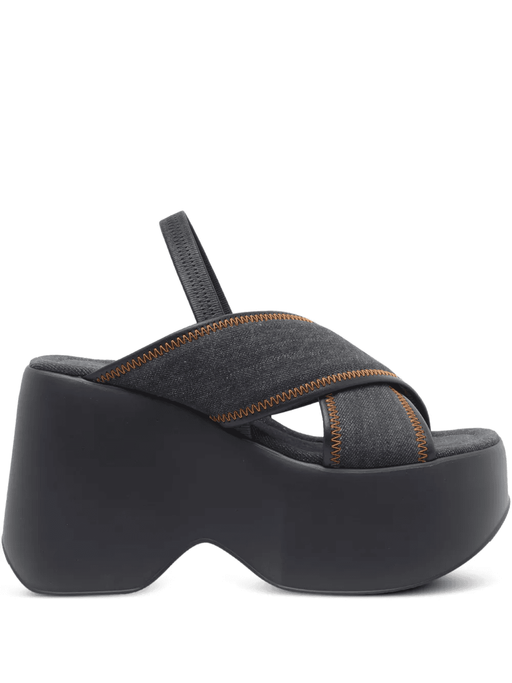 100mm denim sandals - Image 1