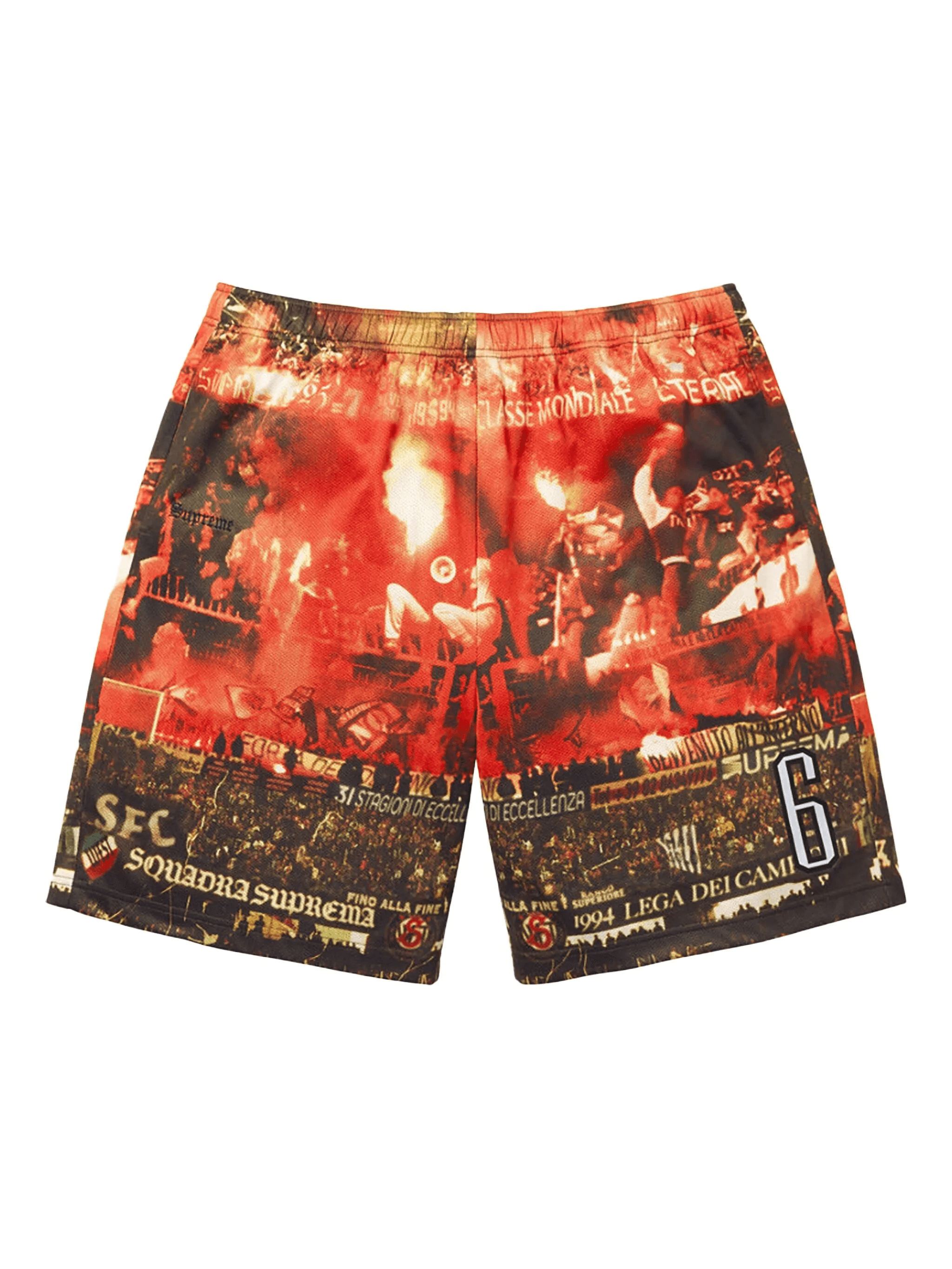 Vinci Por Noi soccer-print shorts - Image 1