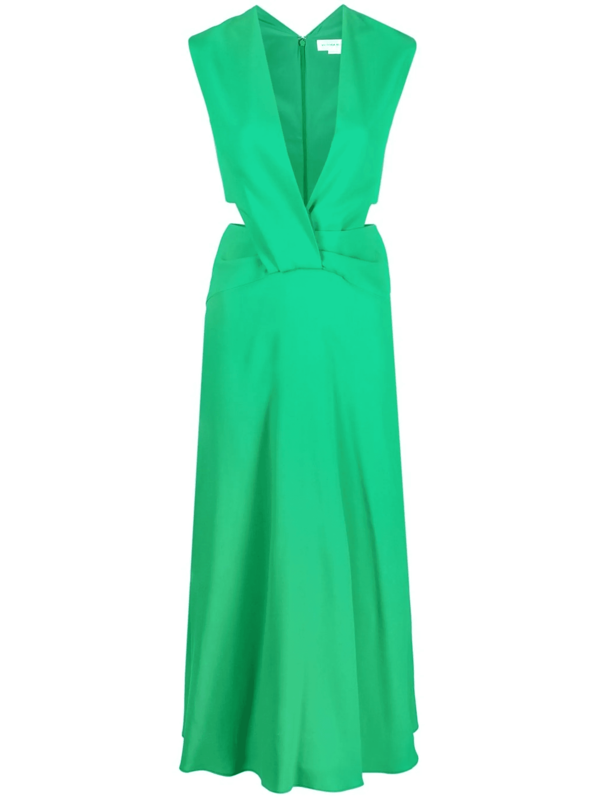 Twist Wrap cut-out detail midi dress - Image 1