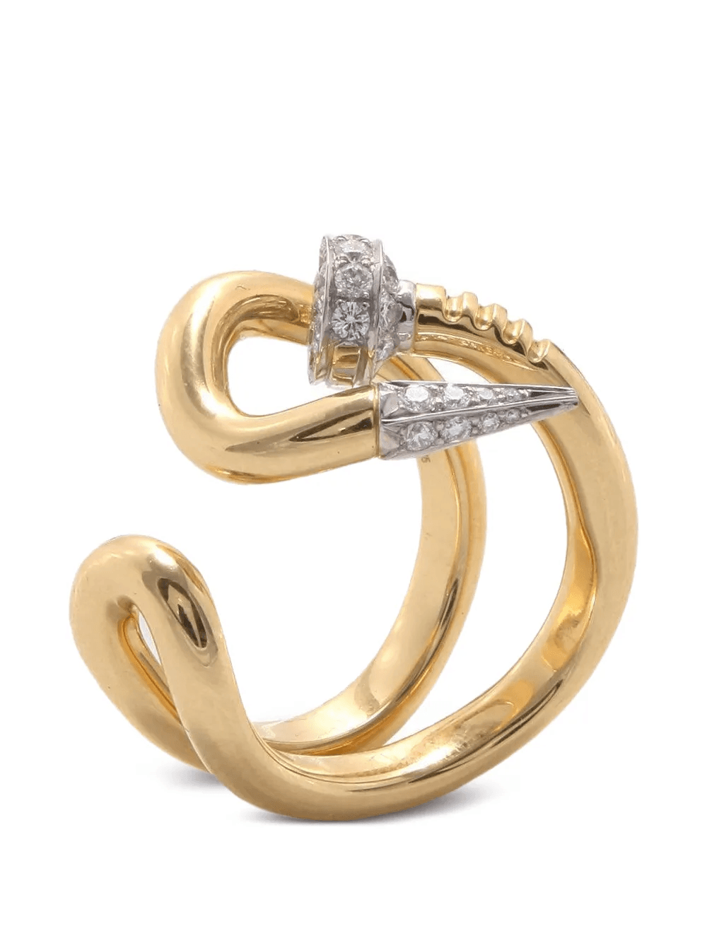 Bent Nail diamond ring - Image 1