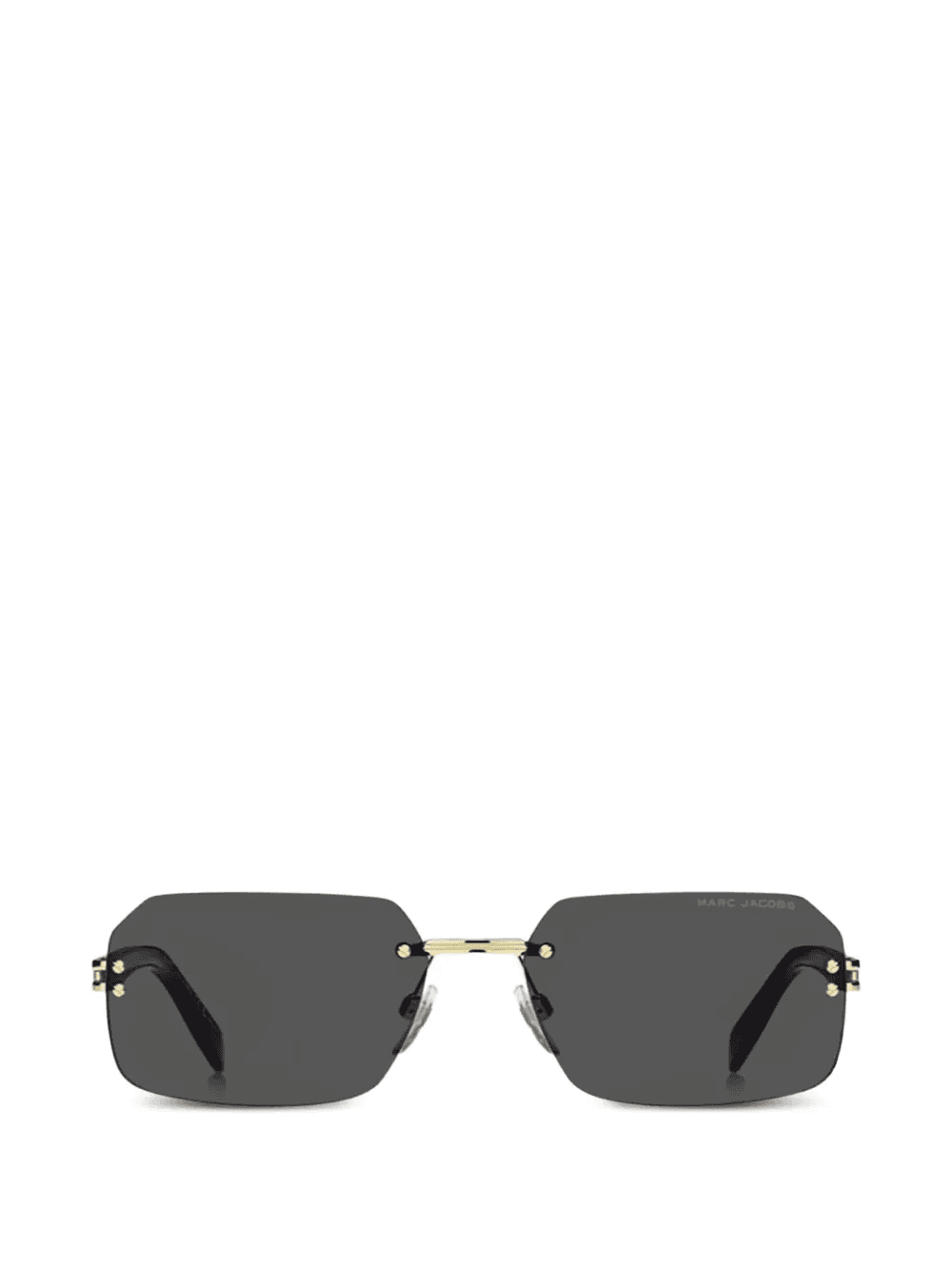 rimless geometric sunglasses - Image 1