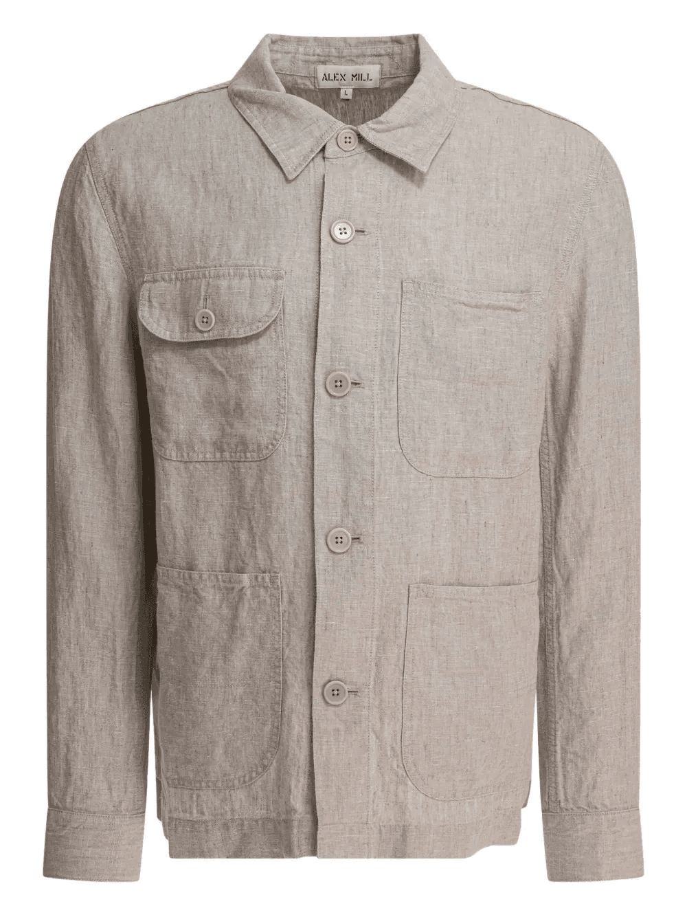 Work linen shirt jacket - Image 1