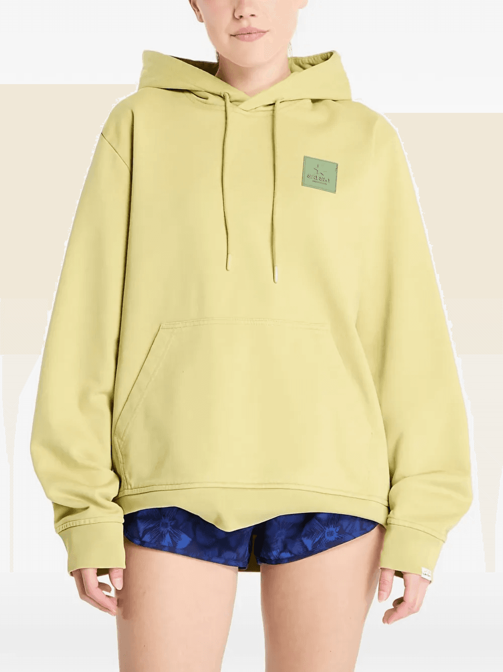 Everyday logo-patch hoodie - Image 1