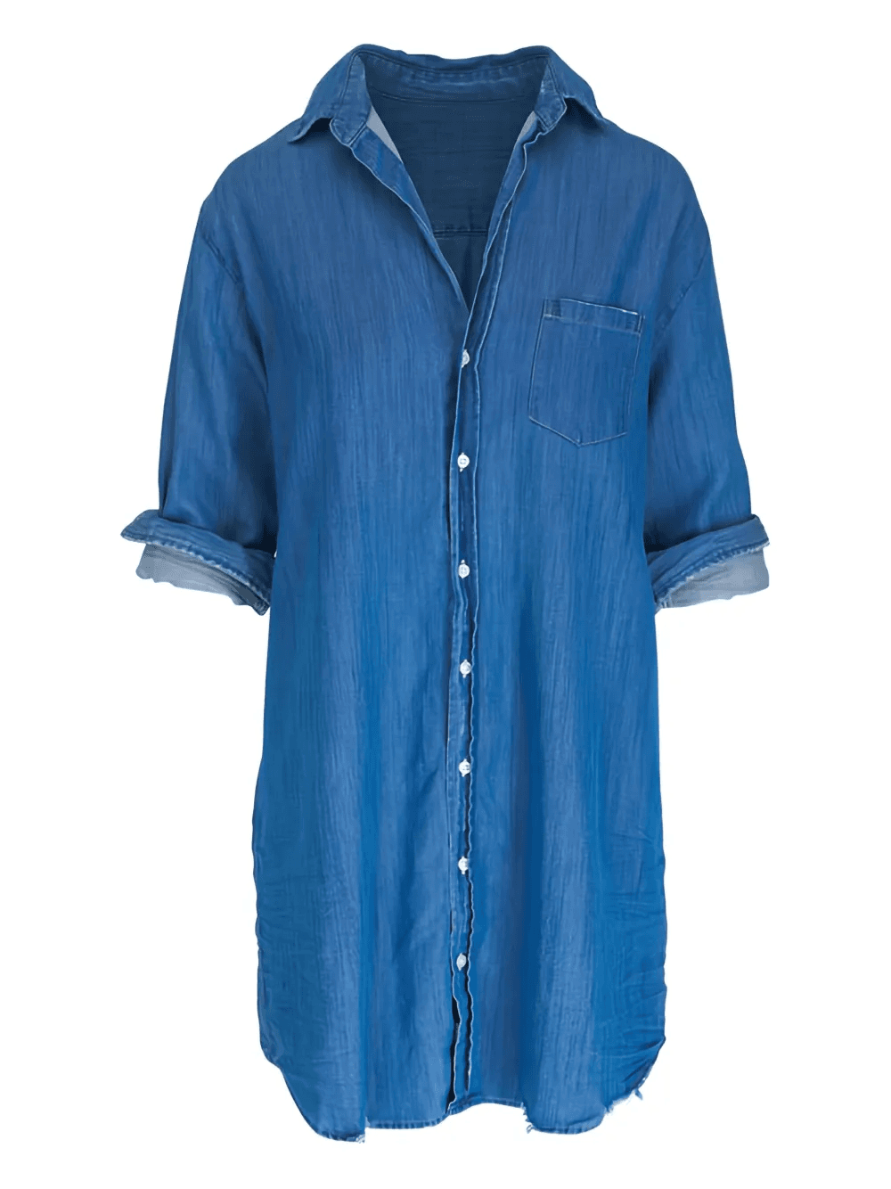 cotton mini shirt dress - Image 1