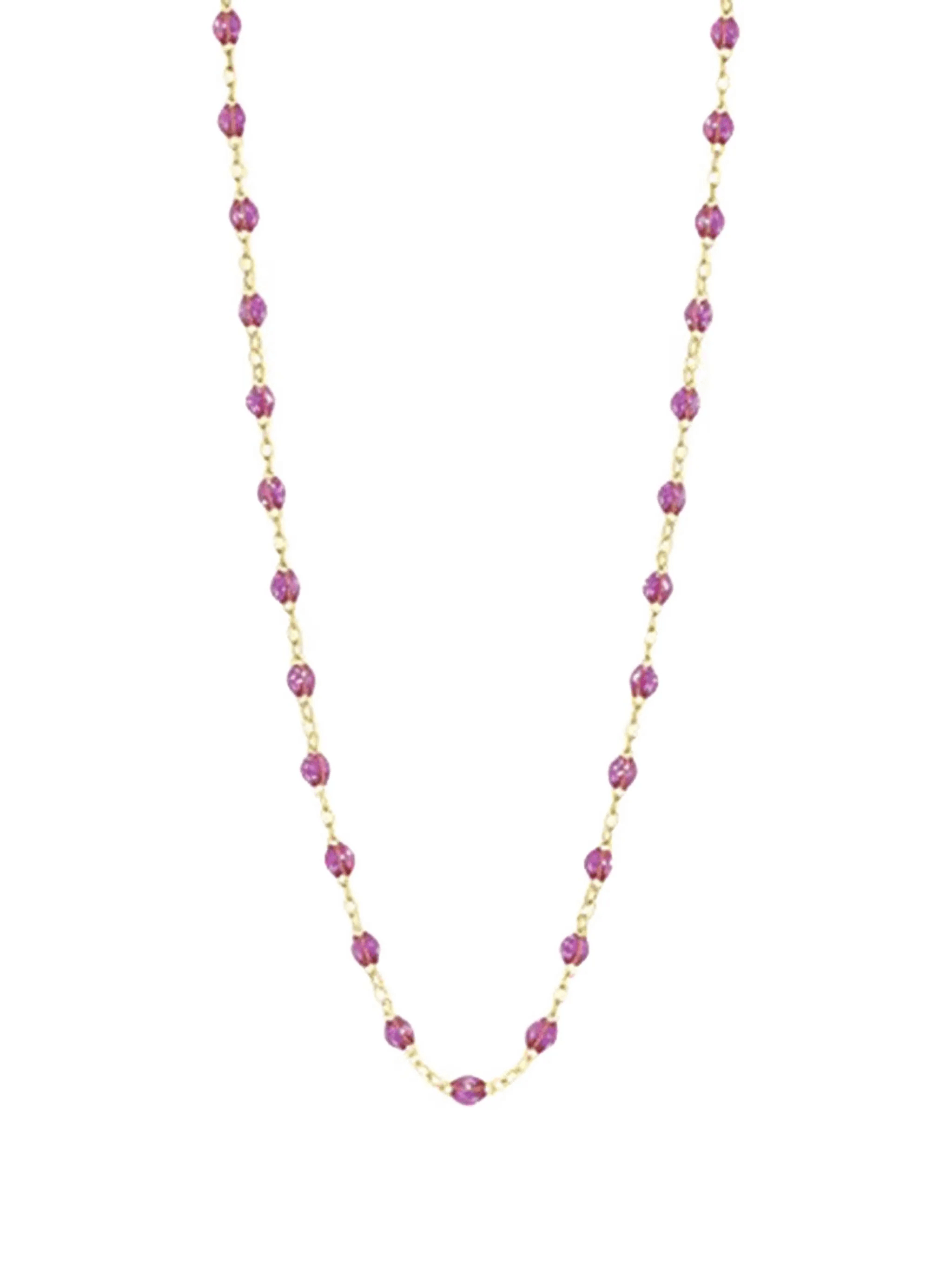 18K yellow gold beaded necklace - Image 1