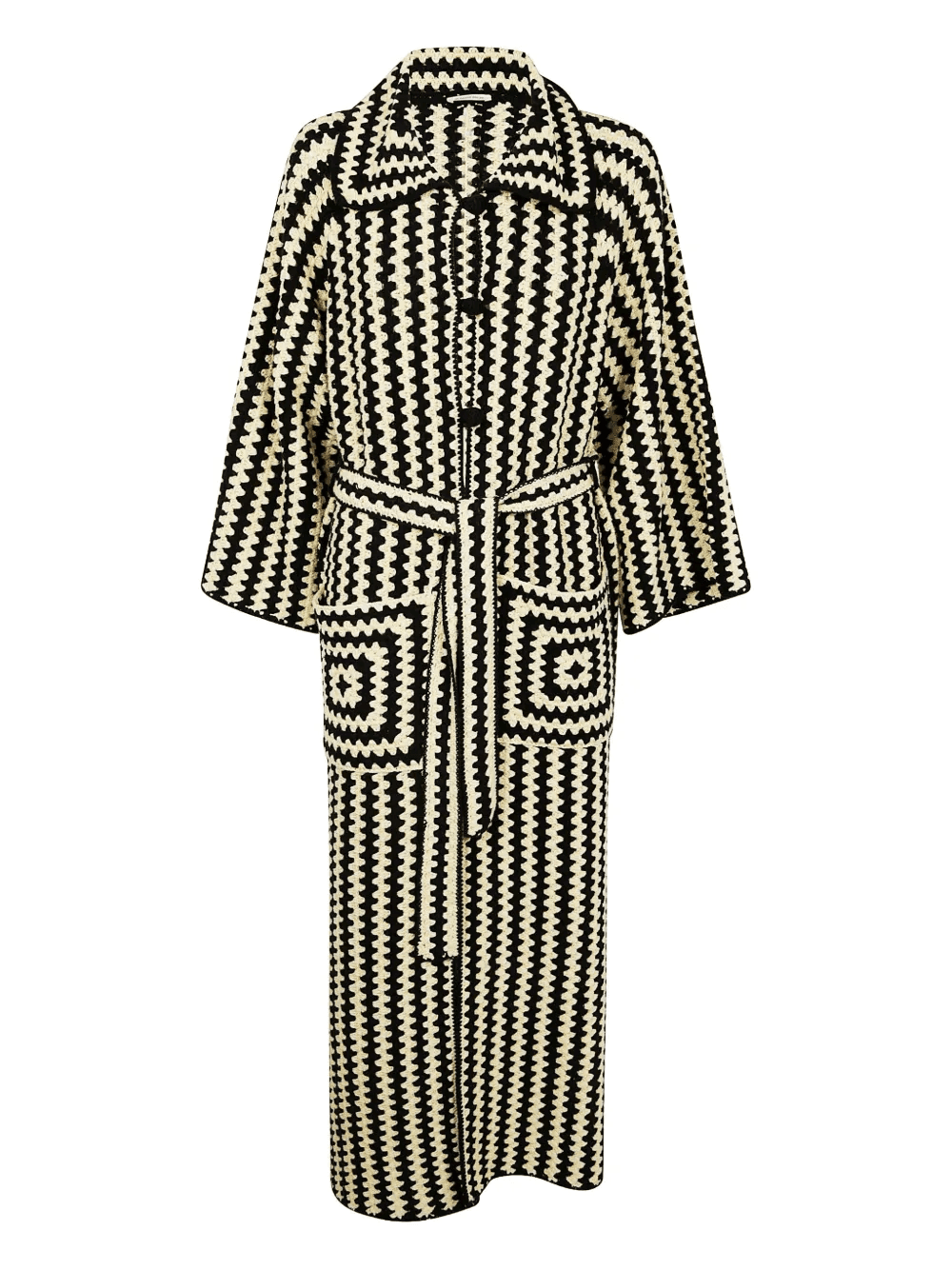 Dina geometric-patterned coat - Image 1