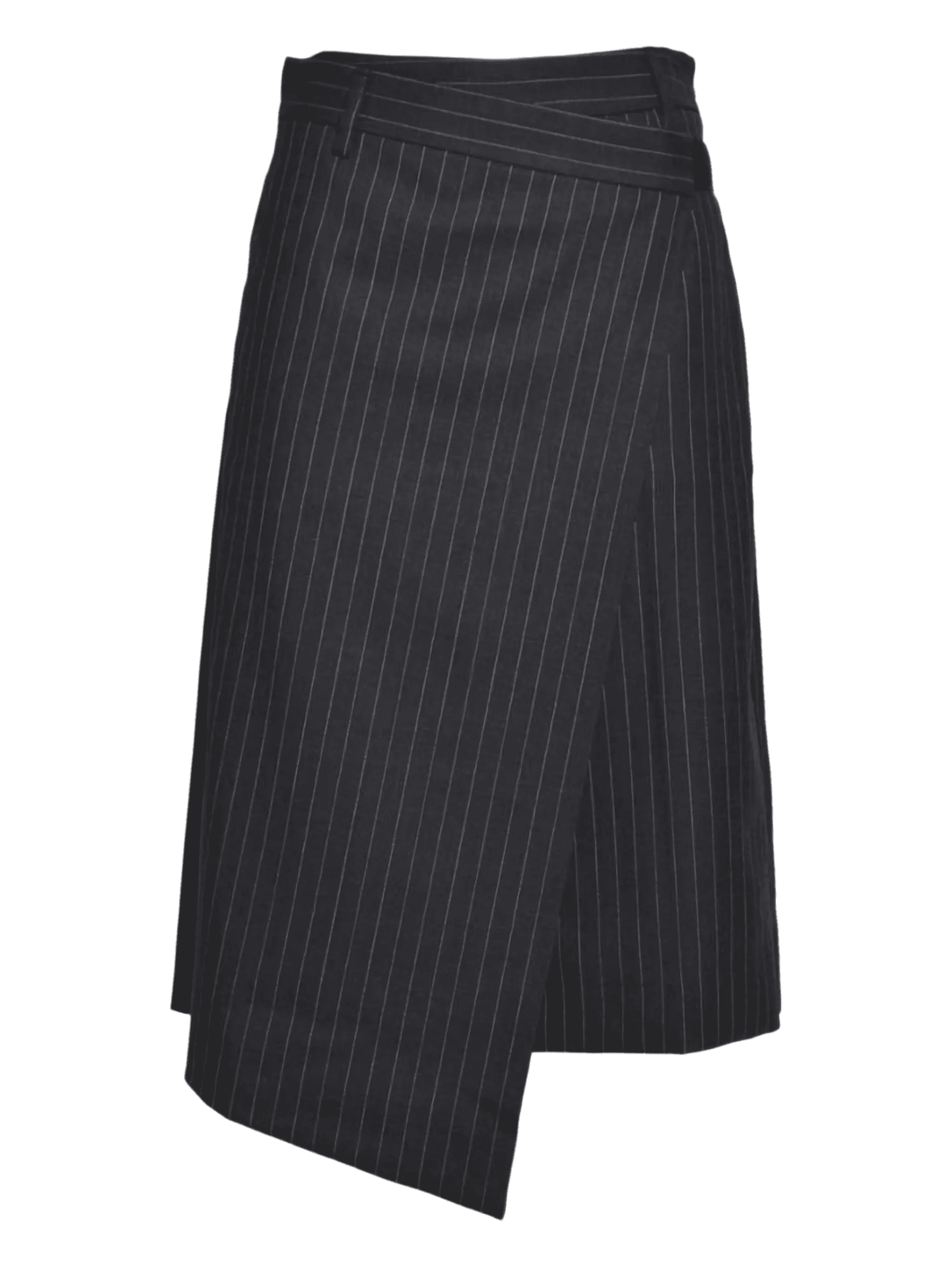 pinstripe-pattern shorts - Image 1