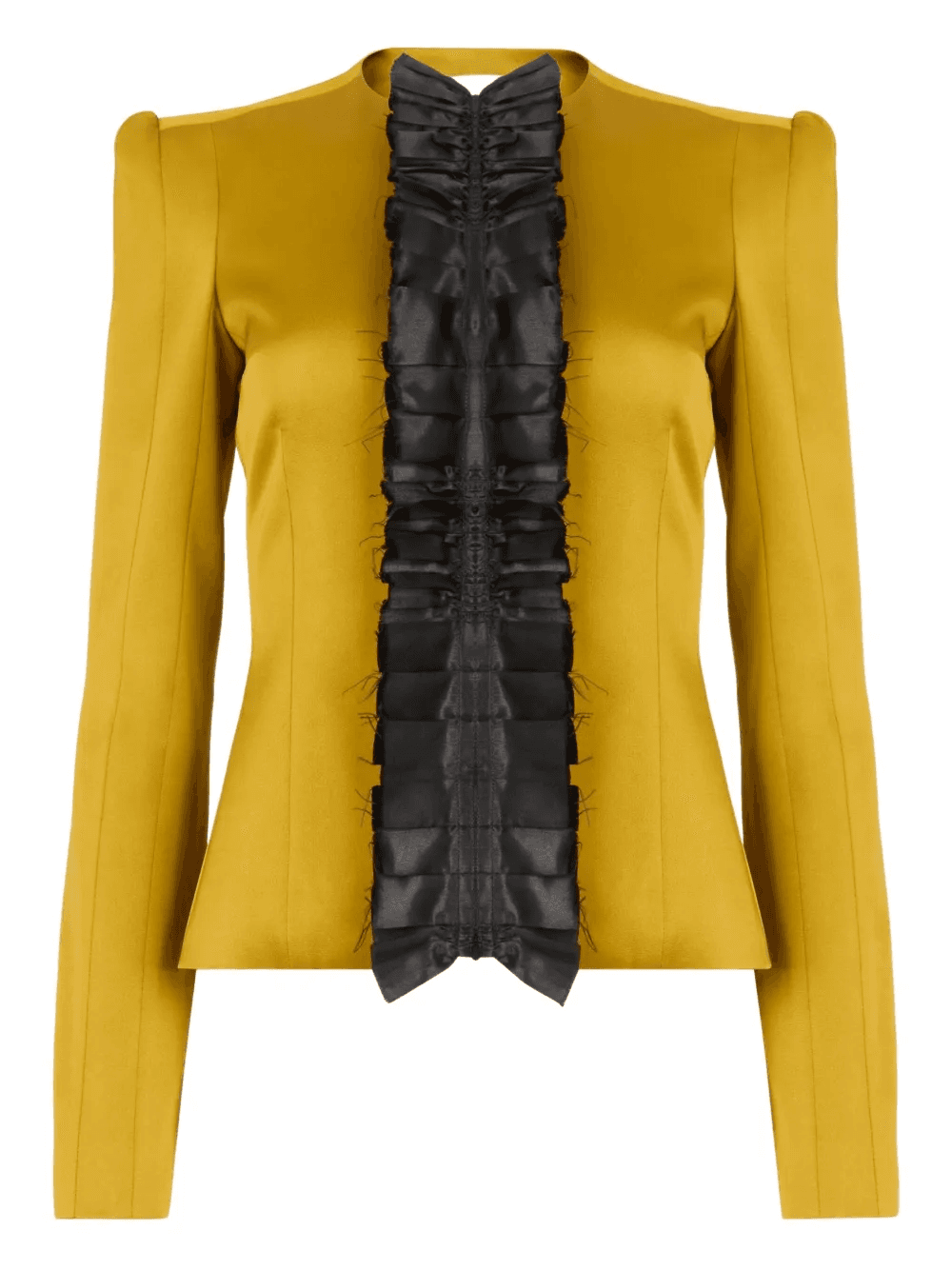 pleated satin jacket - Image 1