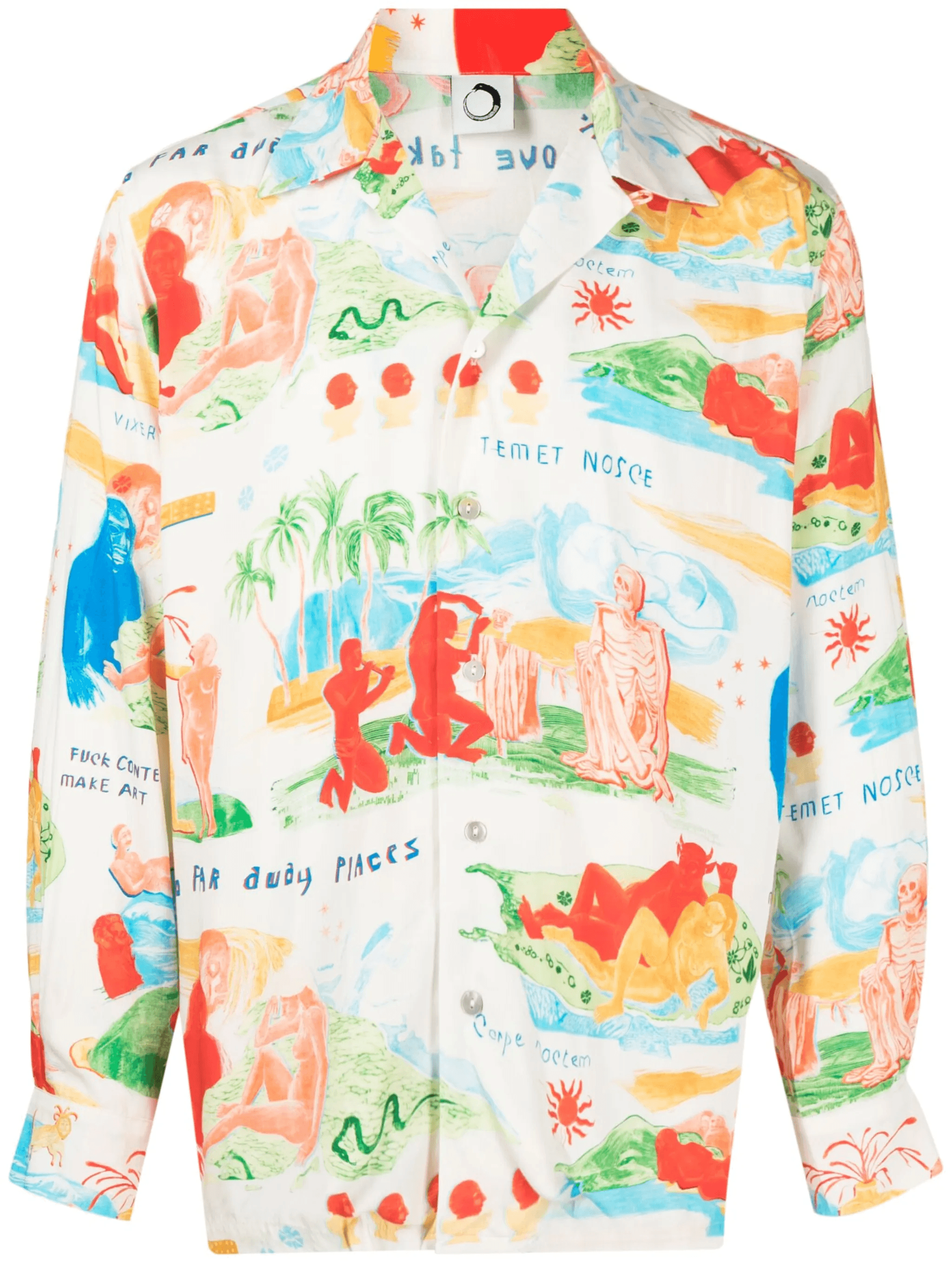 graphic-print long-sleeve shirt - Image 1