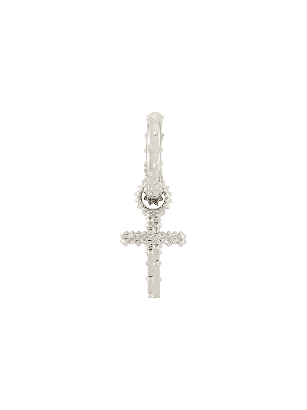 cross hoop earring - Image 1