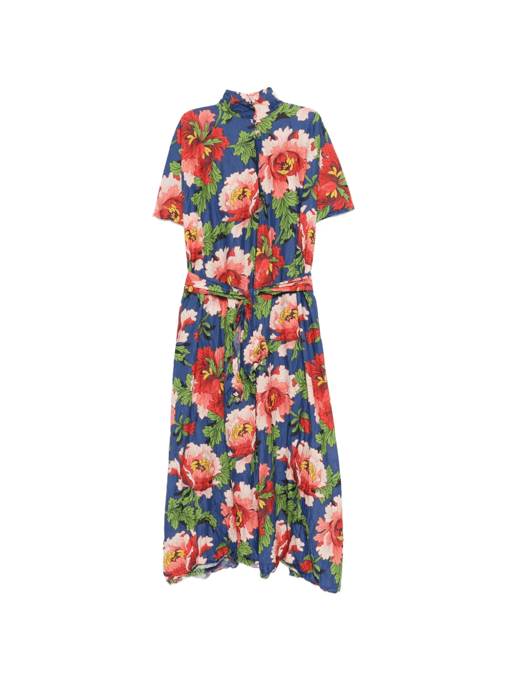 floral-print V-neck midi dress - Image 1