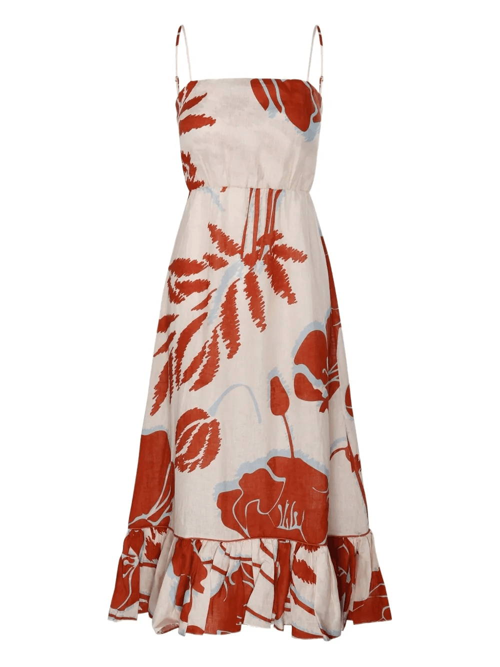 RE2550281 ECR ECRU/ORANGE GLADIOLOS - Image 1