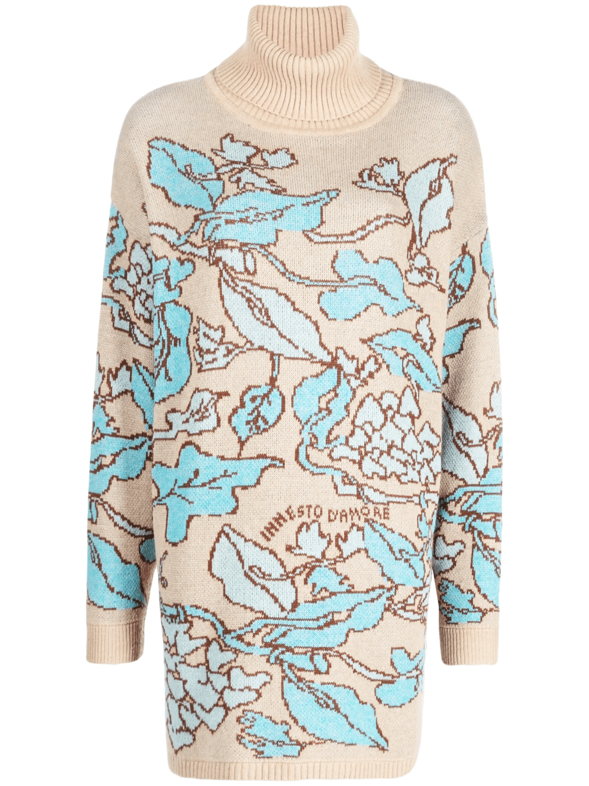 x Marco Rambaldi floral-jacquard roll-neck jumper - Image 1