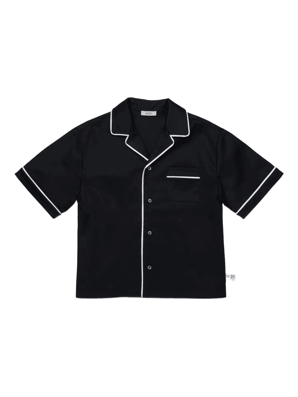 piped chest-pocket shirt - Image 1