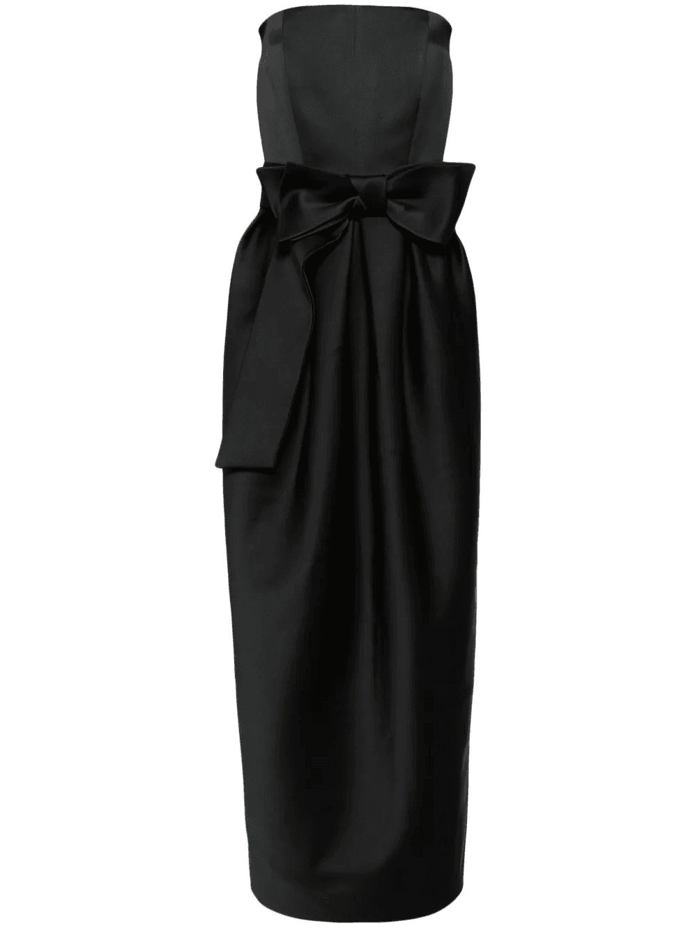 strapless bow-detail gown dress - Image 1