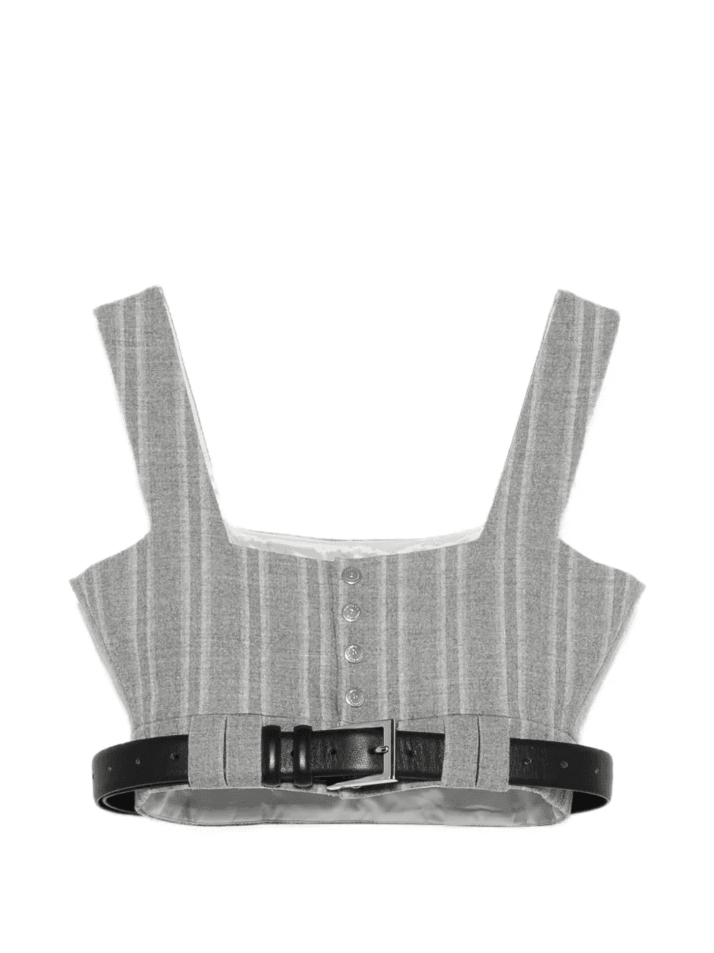 striped belted top - Image 1
