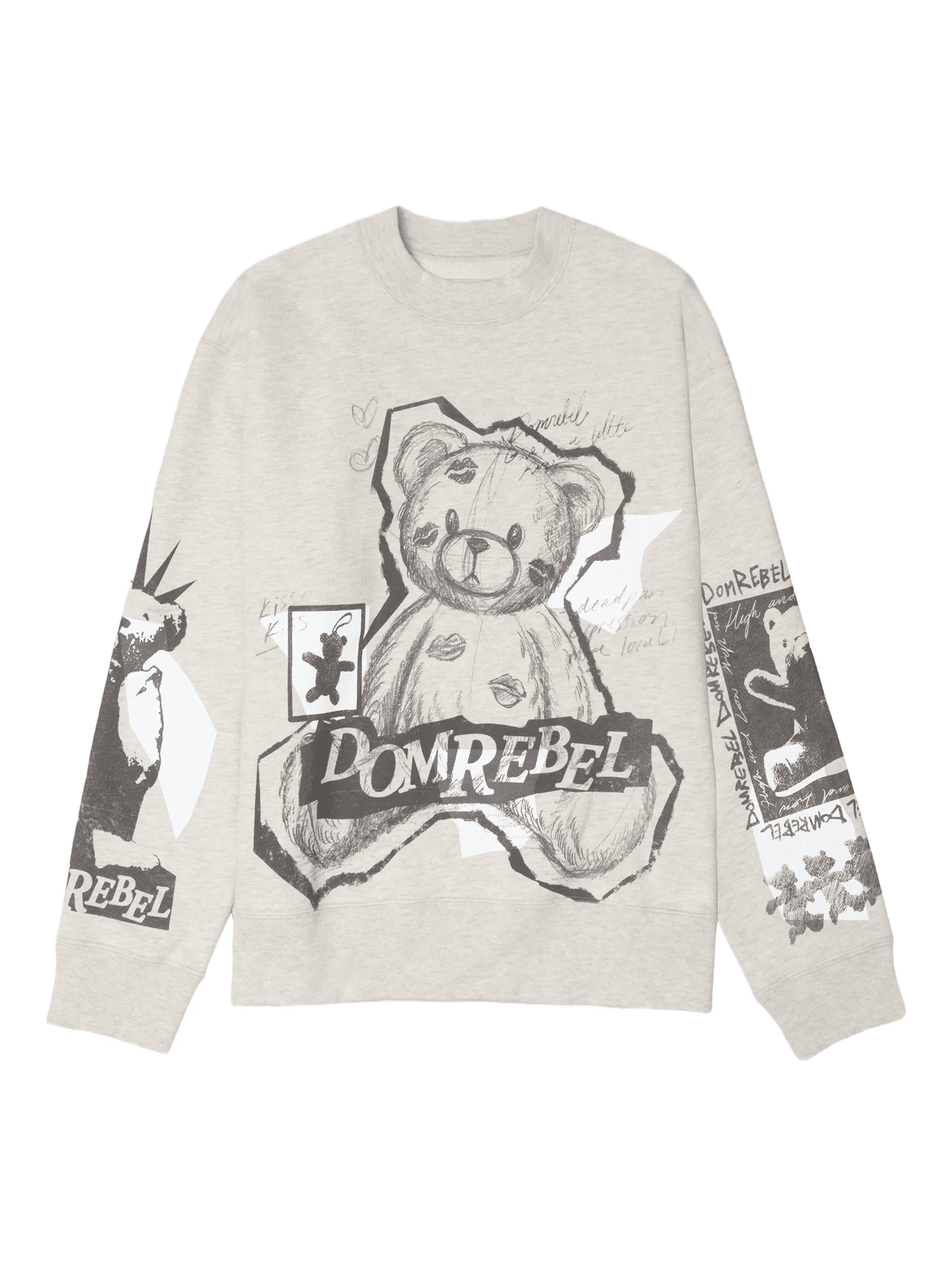 High Low bear-print sweatshirt - Image 1