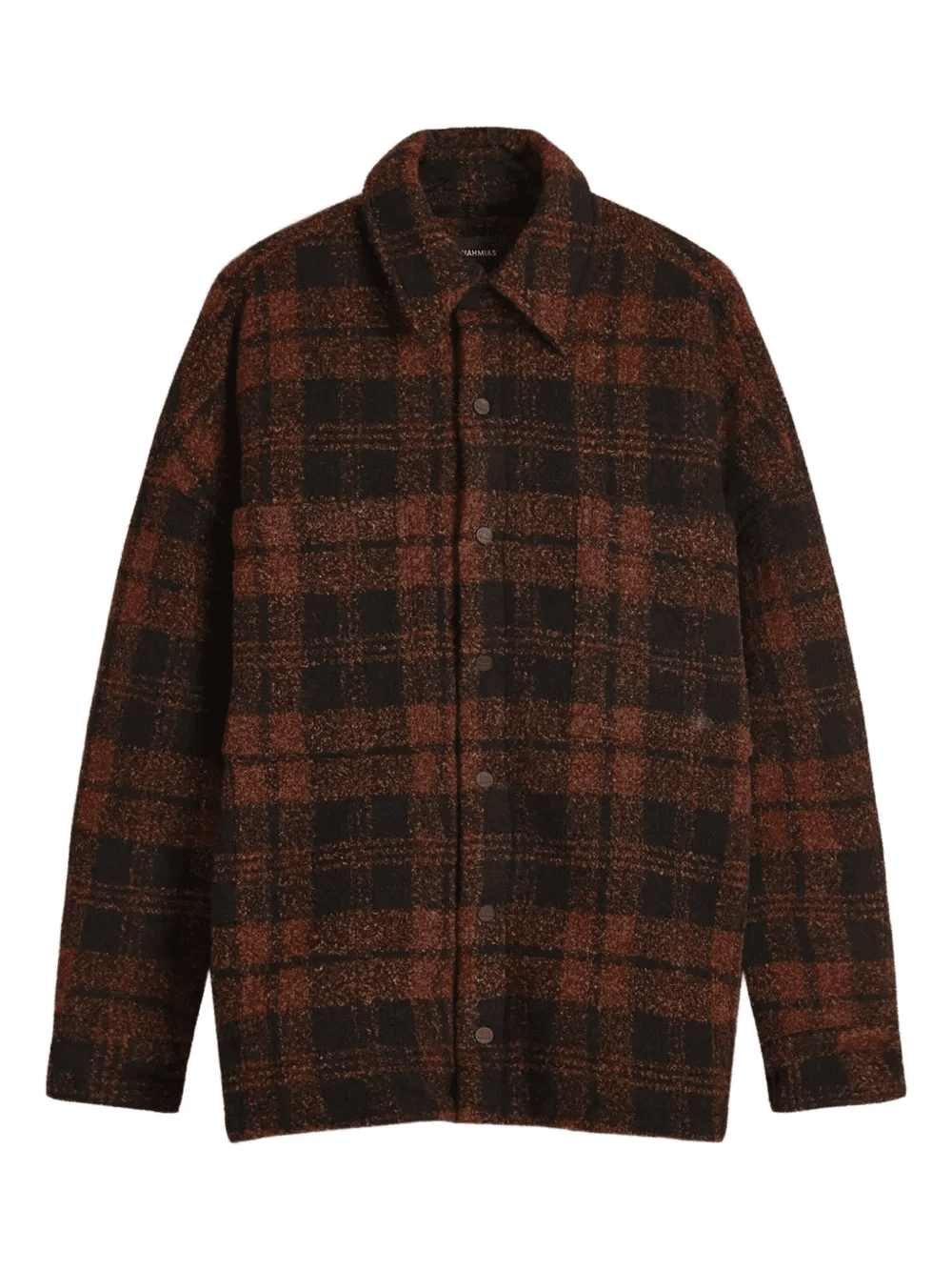 check-patterned overshirt - Image 1