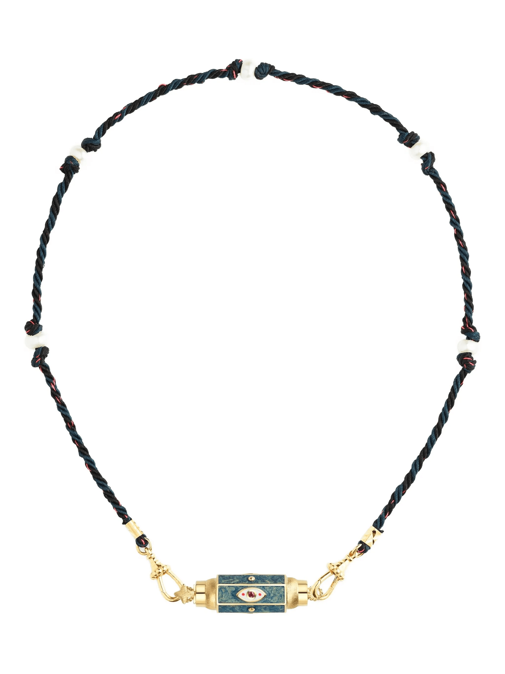 beaded eye-charm necklace - Image 1