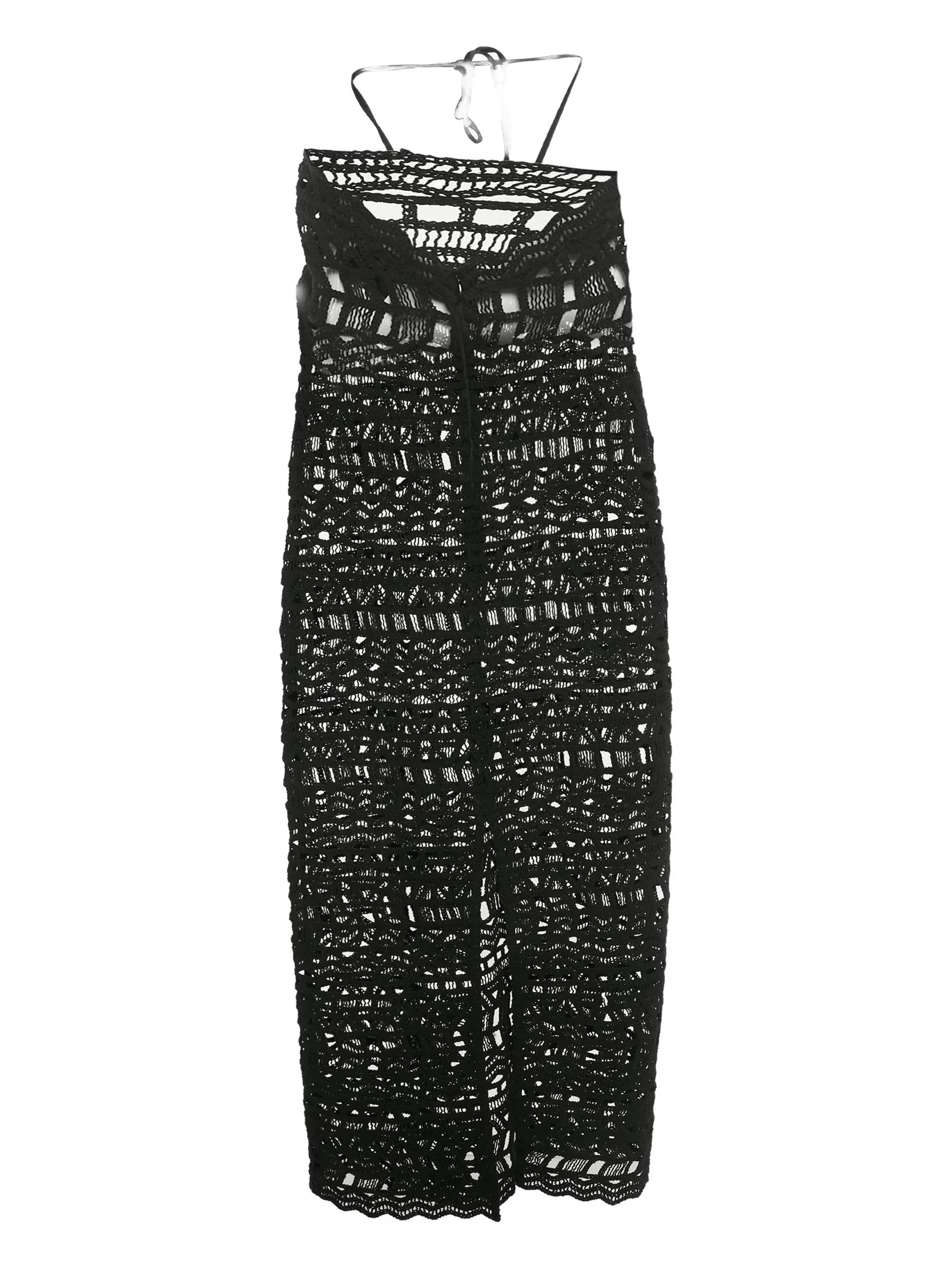 Ines halterneck midi beach dress - Image 1