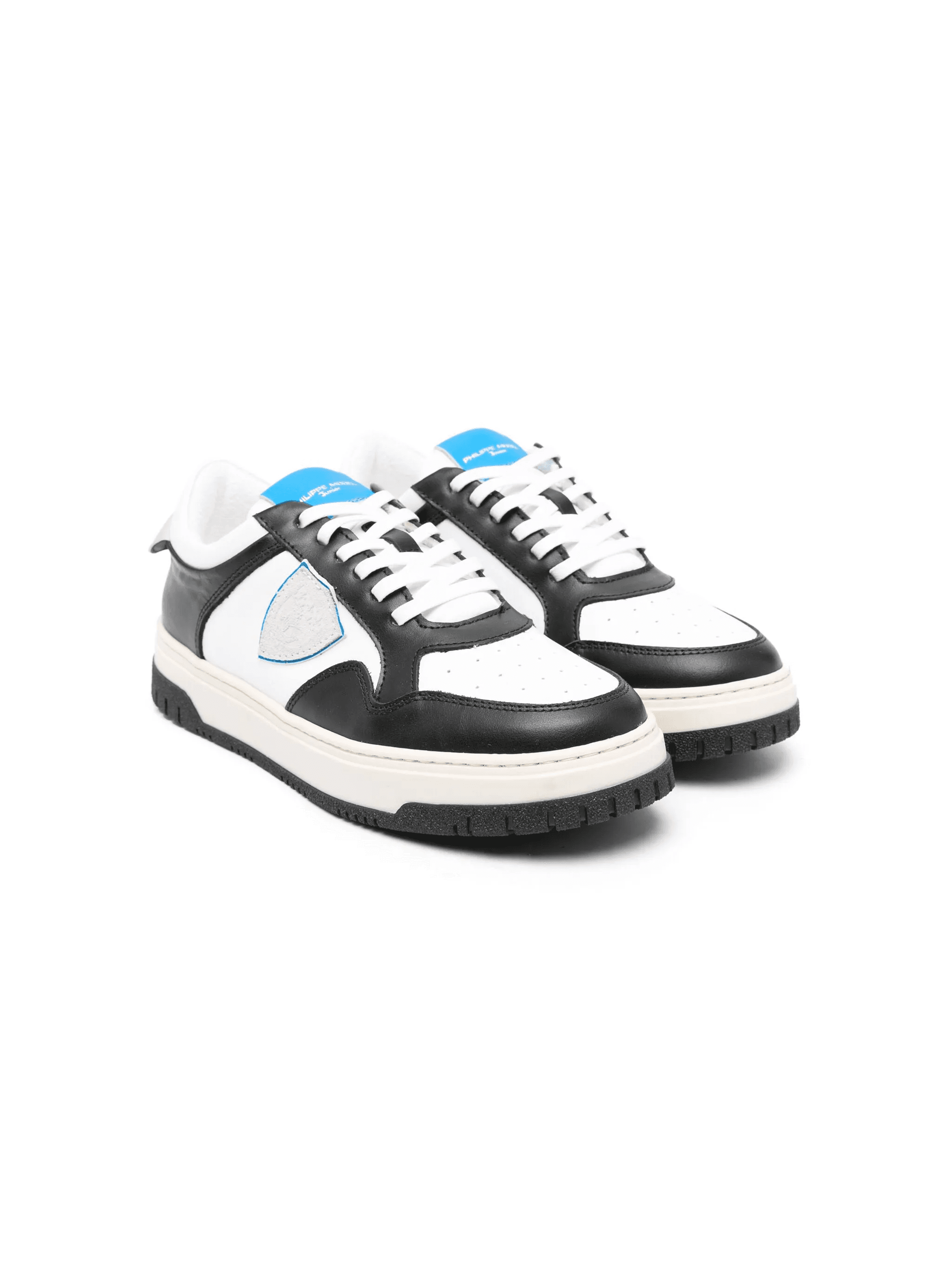 logo-patch leather sneakers - Image 1
