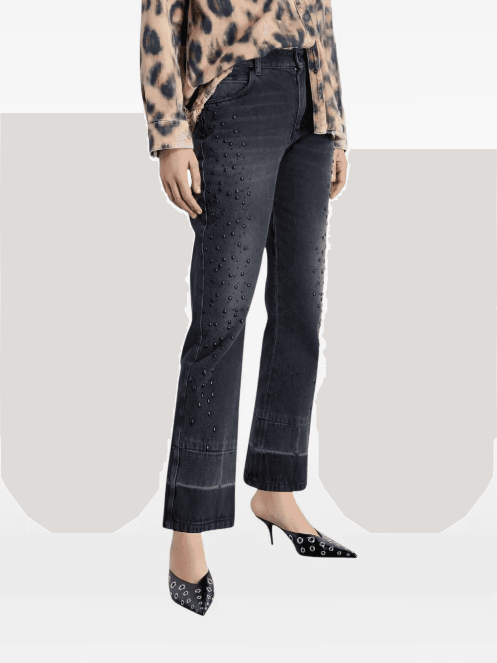 Appliqué slim boy trousers - Image 1