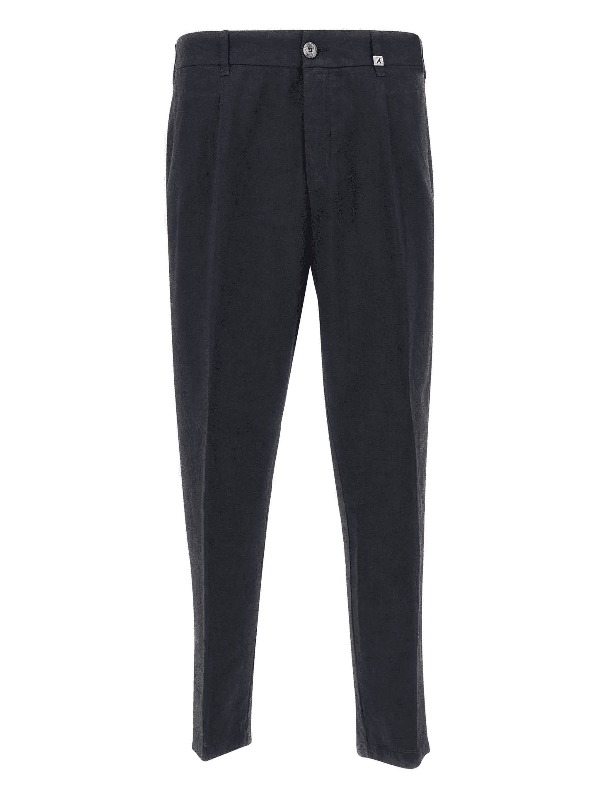 single-pleat wool trousers - Image 1