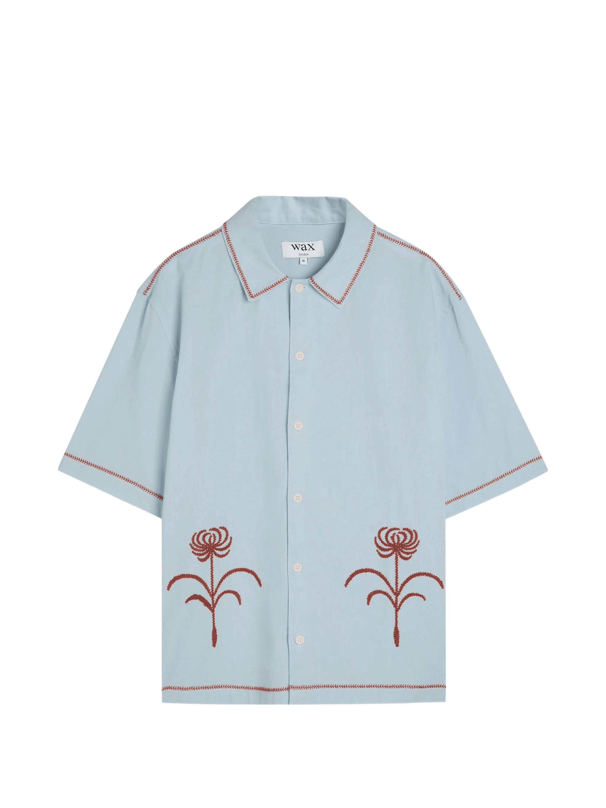 Keats floral-embroidered shirt - Image 1