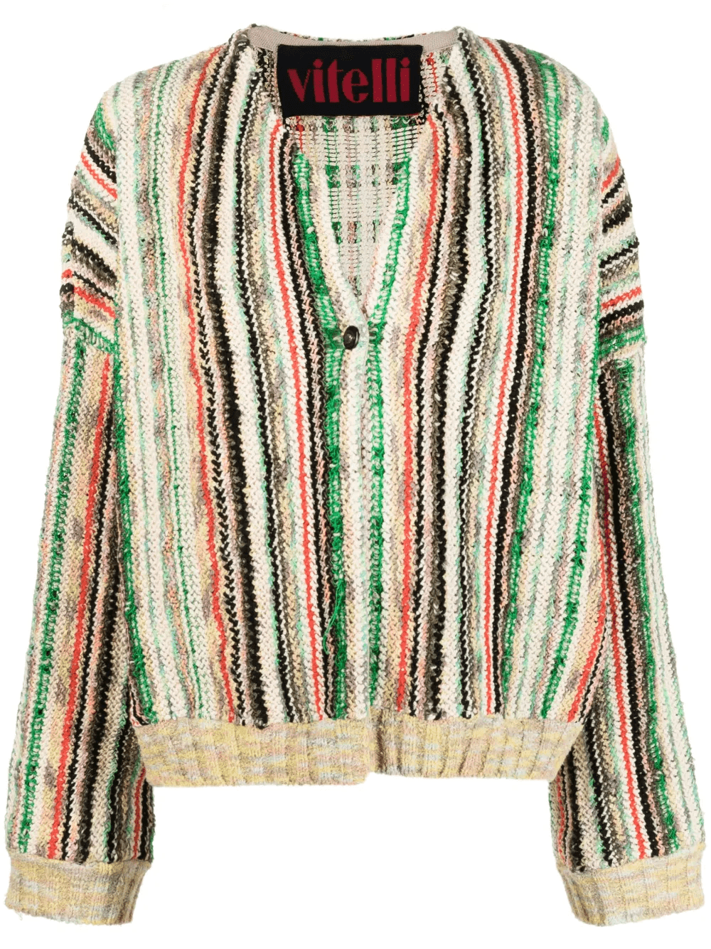 striped knit cardigan - Image 1
