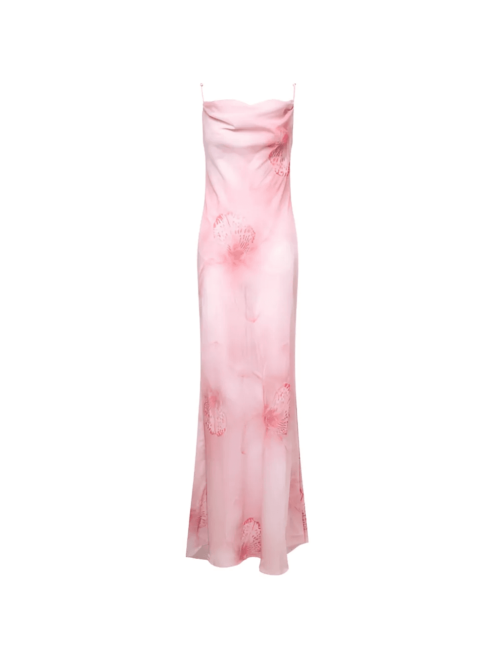 cowl-neck floral-print maxi dress - Image 1