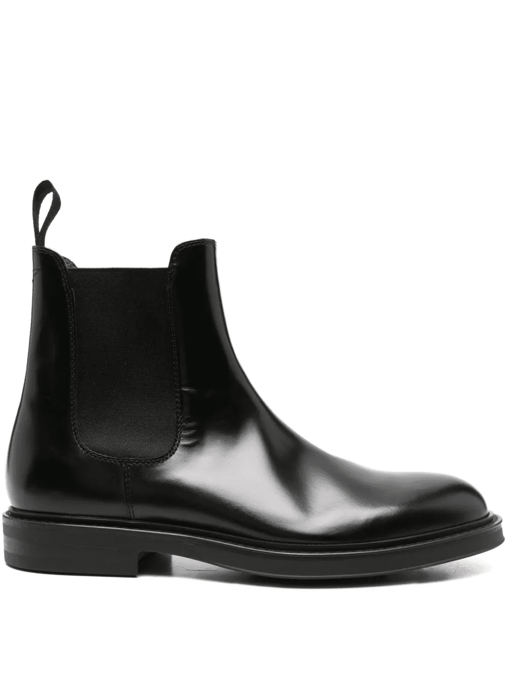 elastic-panel leather boots - Image 1