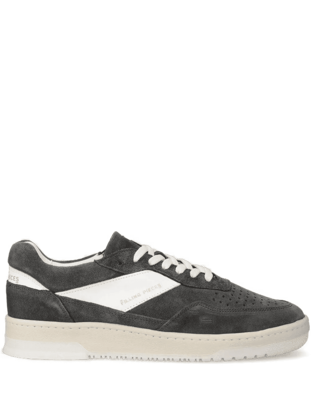 panelled suede sneakers - Image 1