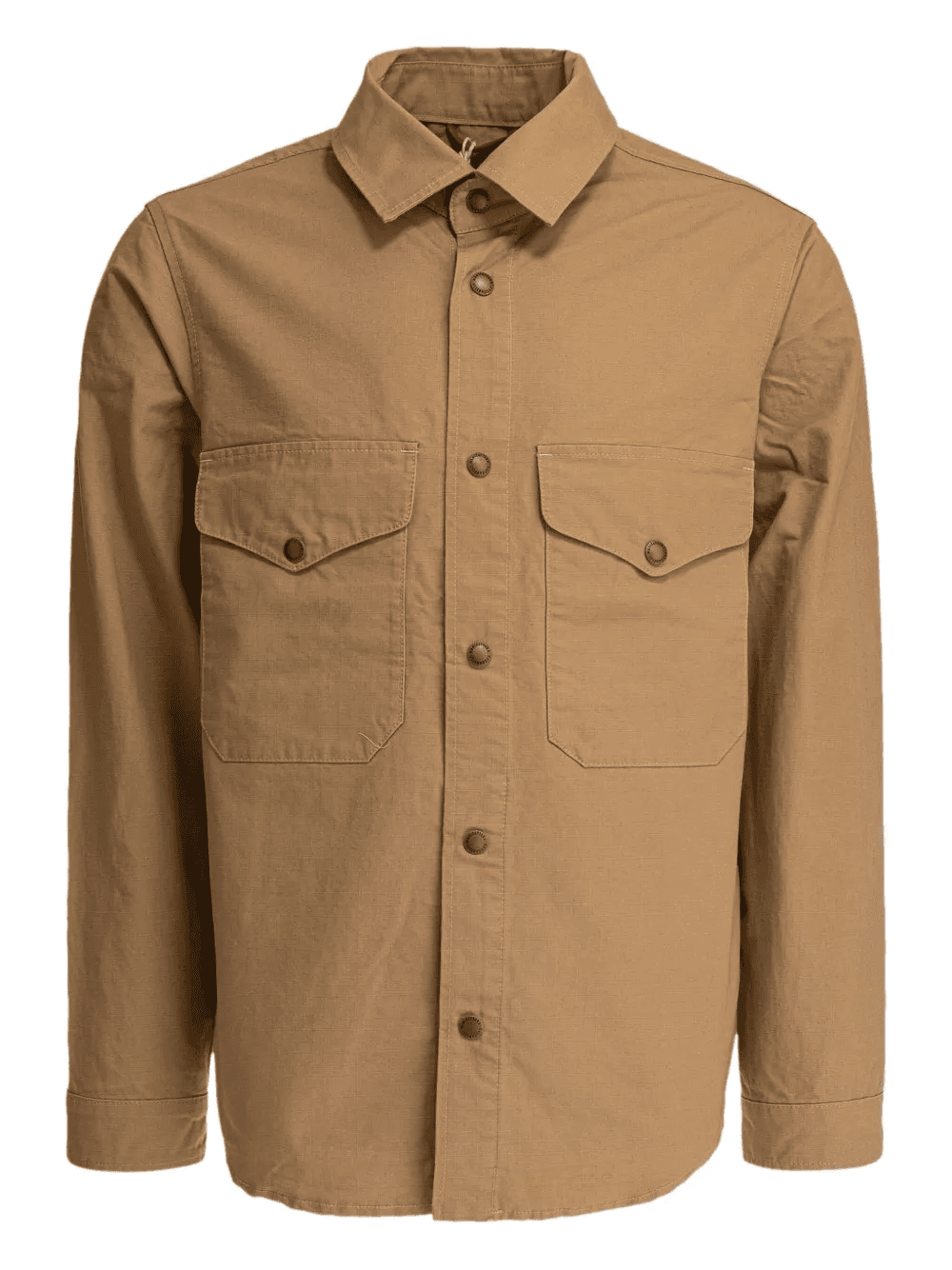 button-fastening cotton shirt - Image 1