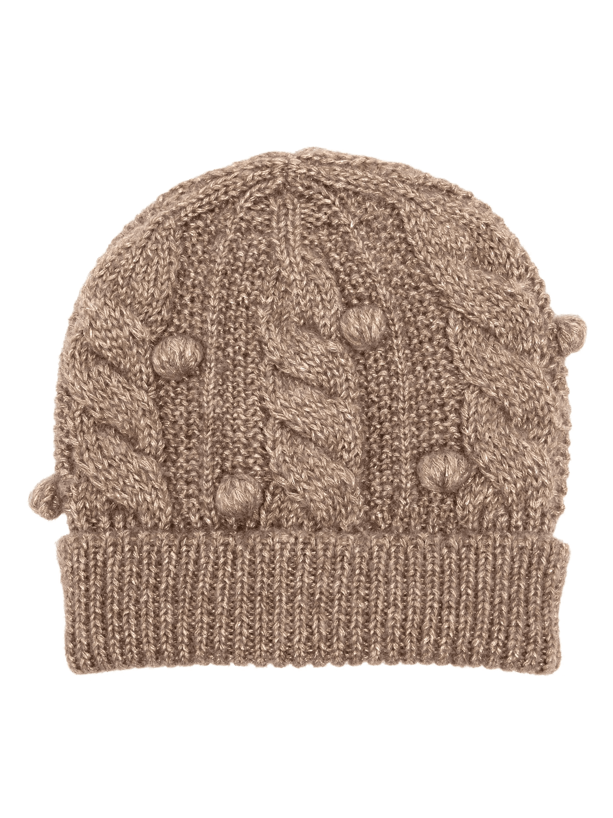 glitter cable-knit beanie - Image 1