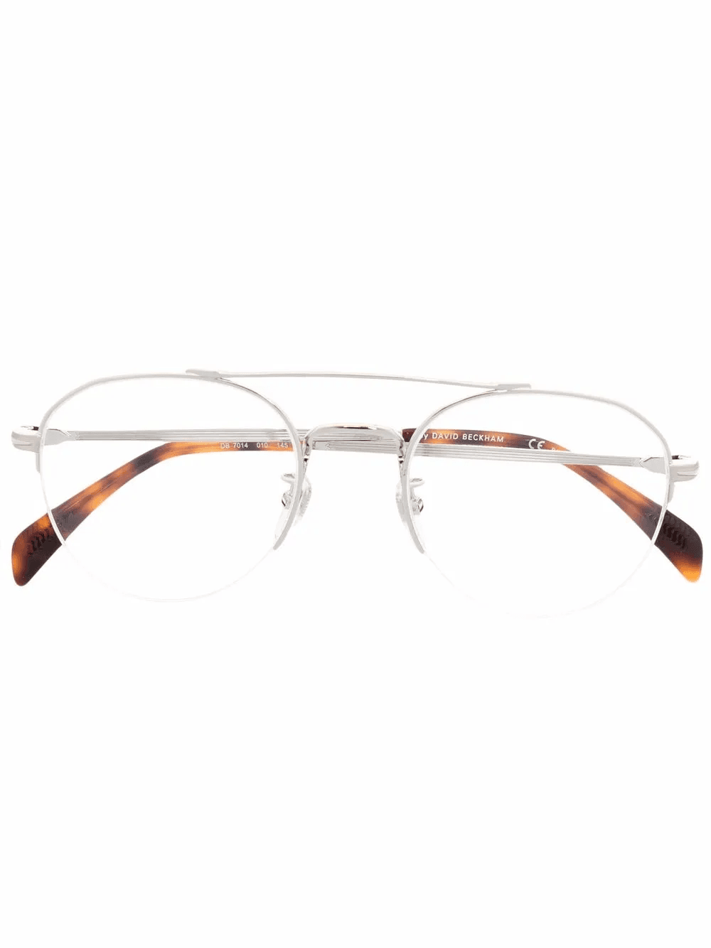 tortoiseshell-effect pilot-frame glasses - Image 1